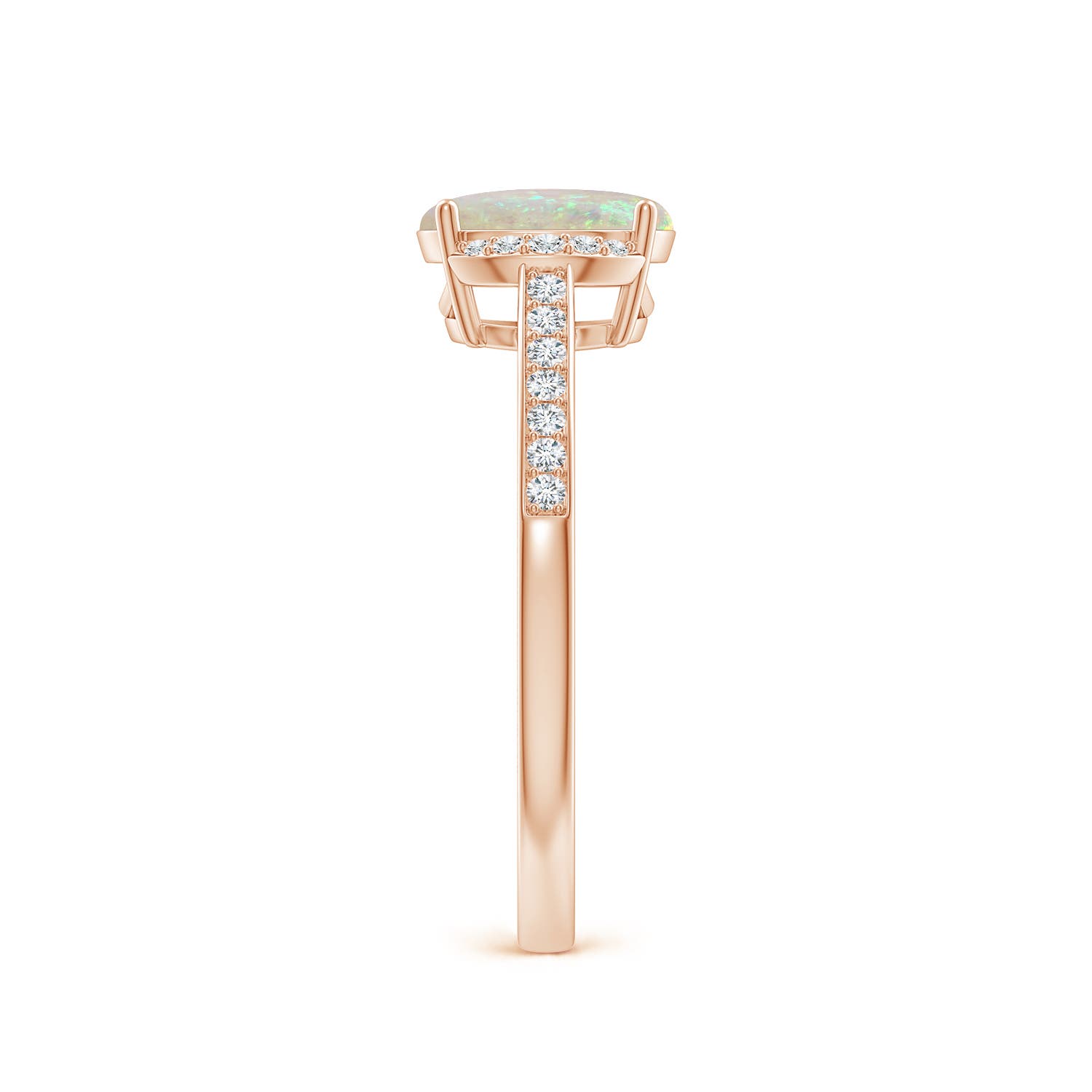 AAA - Opal / 0.93 CT / 14 KT Rose Gold