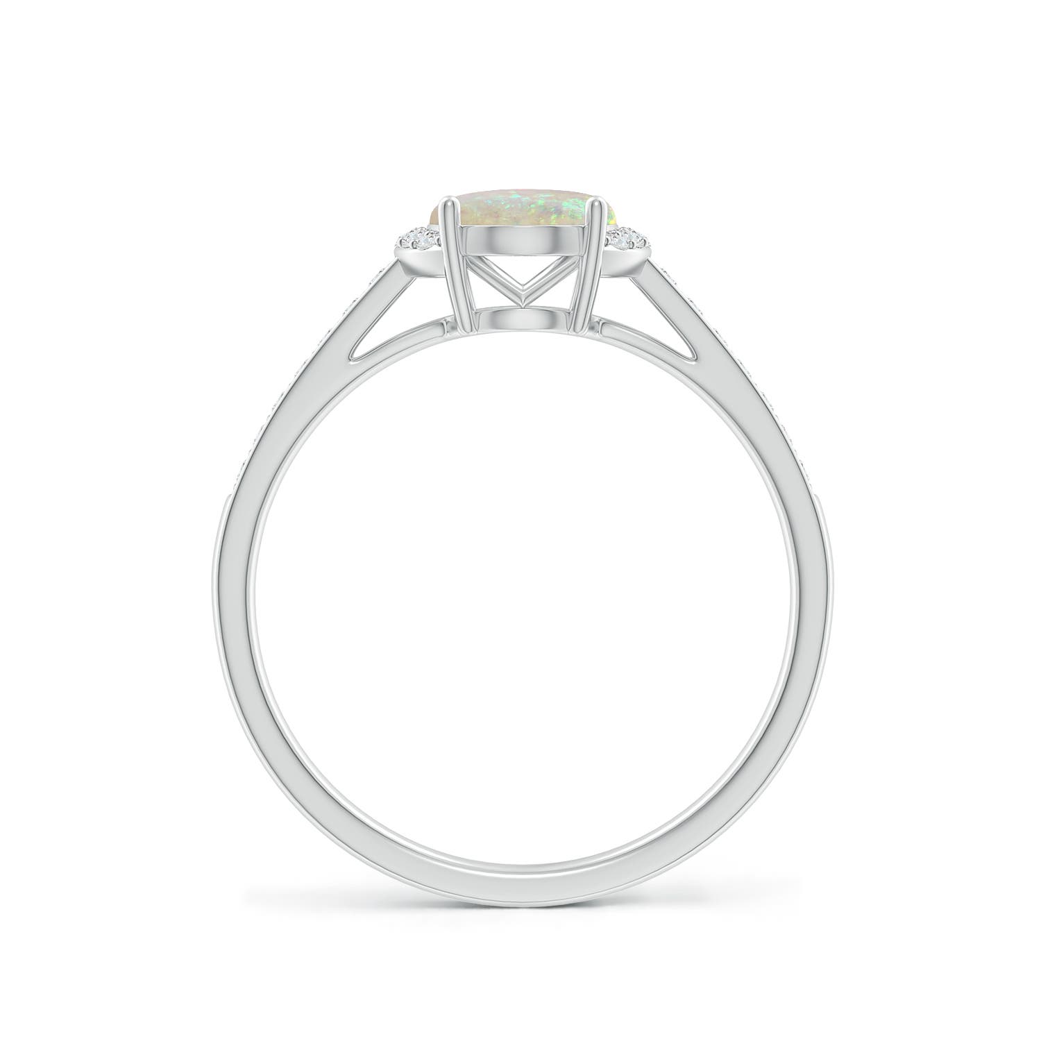 AAA - Opal / 0.93 CT / 14 KT White Gold