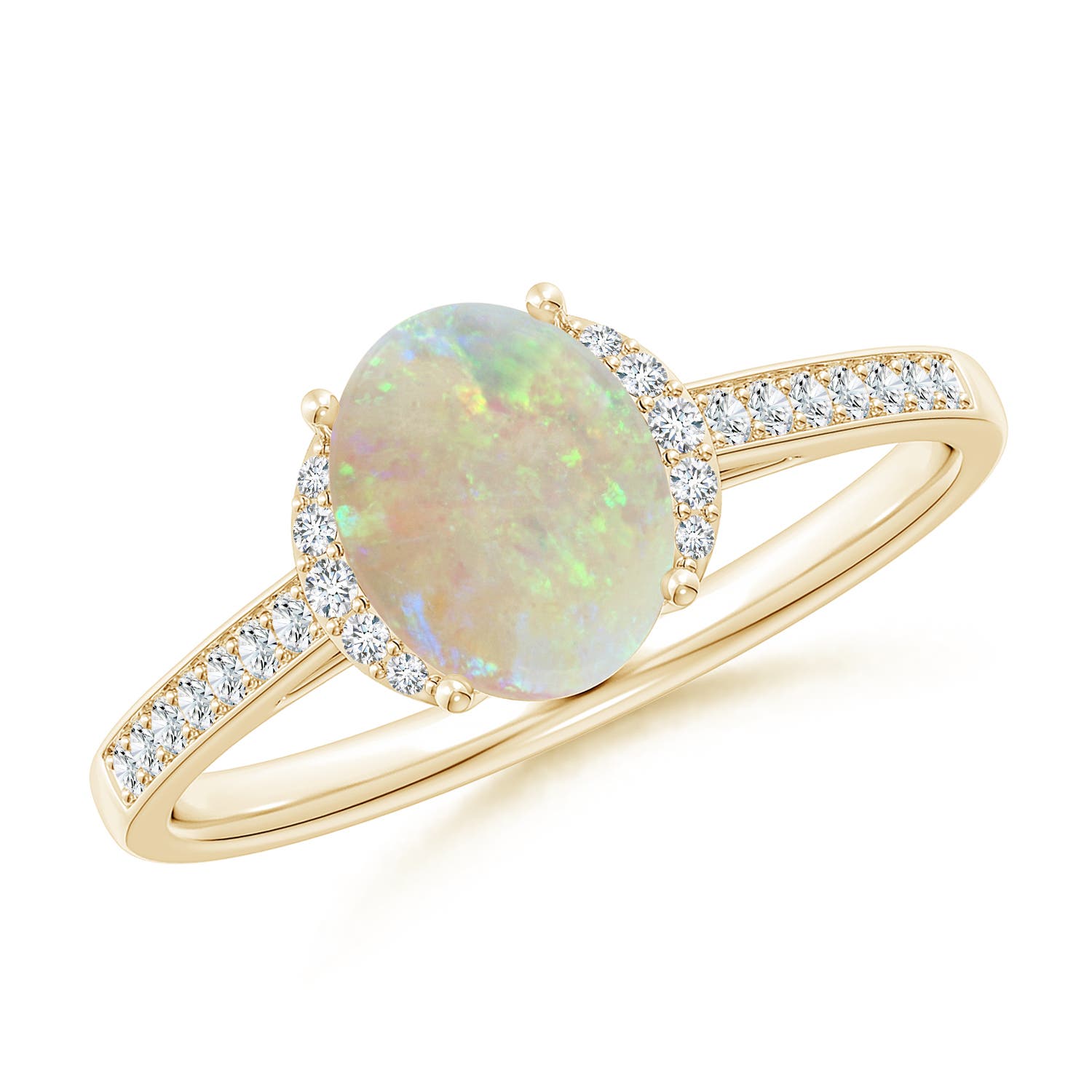 AAA - Opal / 0.93 CT / 14 KT Yellow Gold