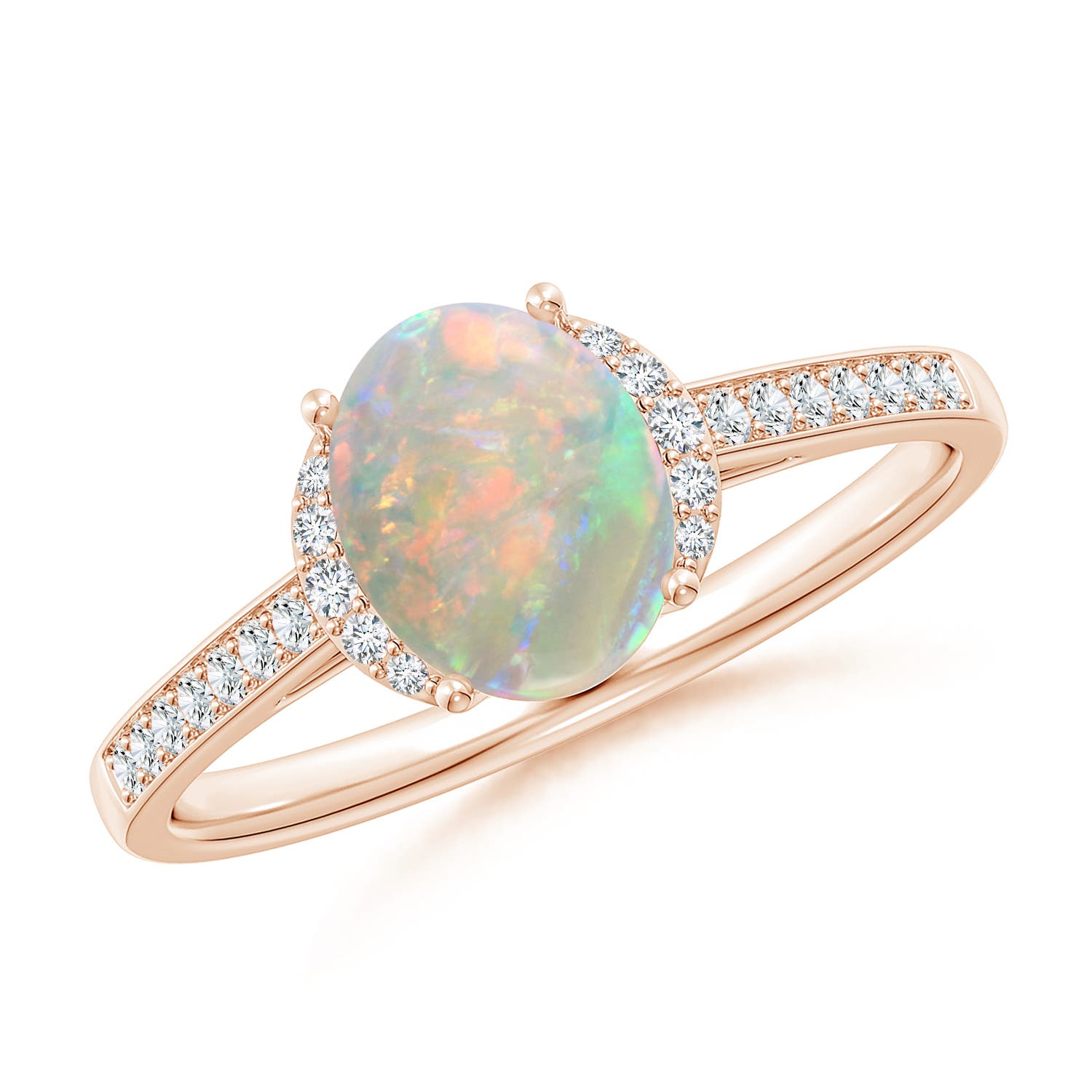 AAAA - Opal / 0.93 CT / 14 KT Rose Gold