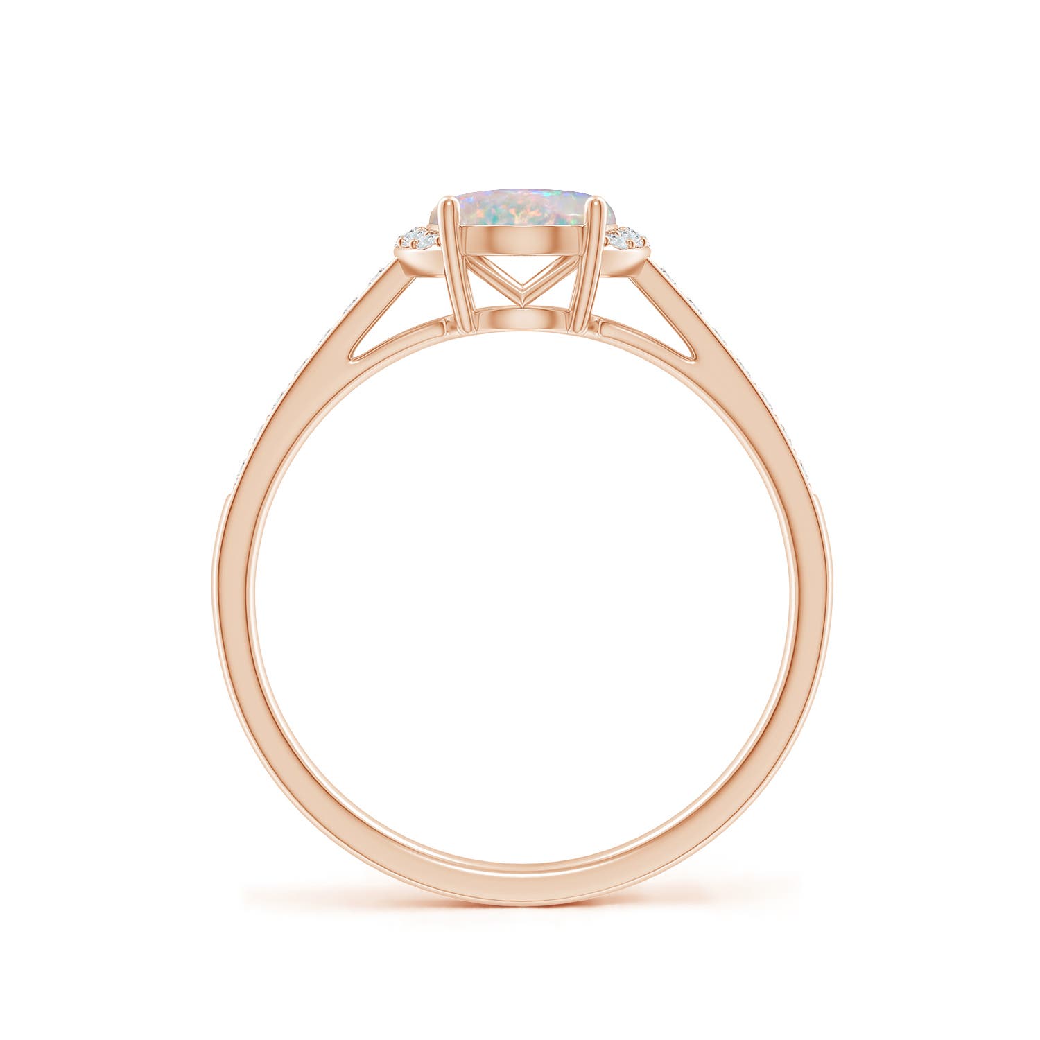 AAAA - Opal / 0.93 CT / 14 KT Rose Gold