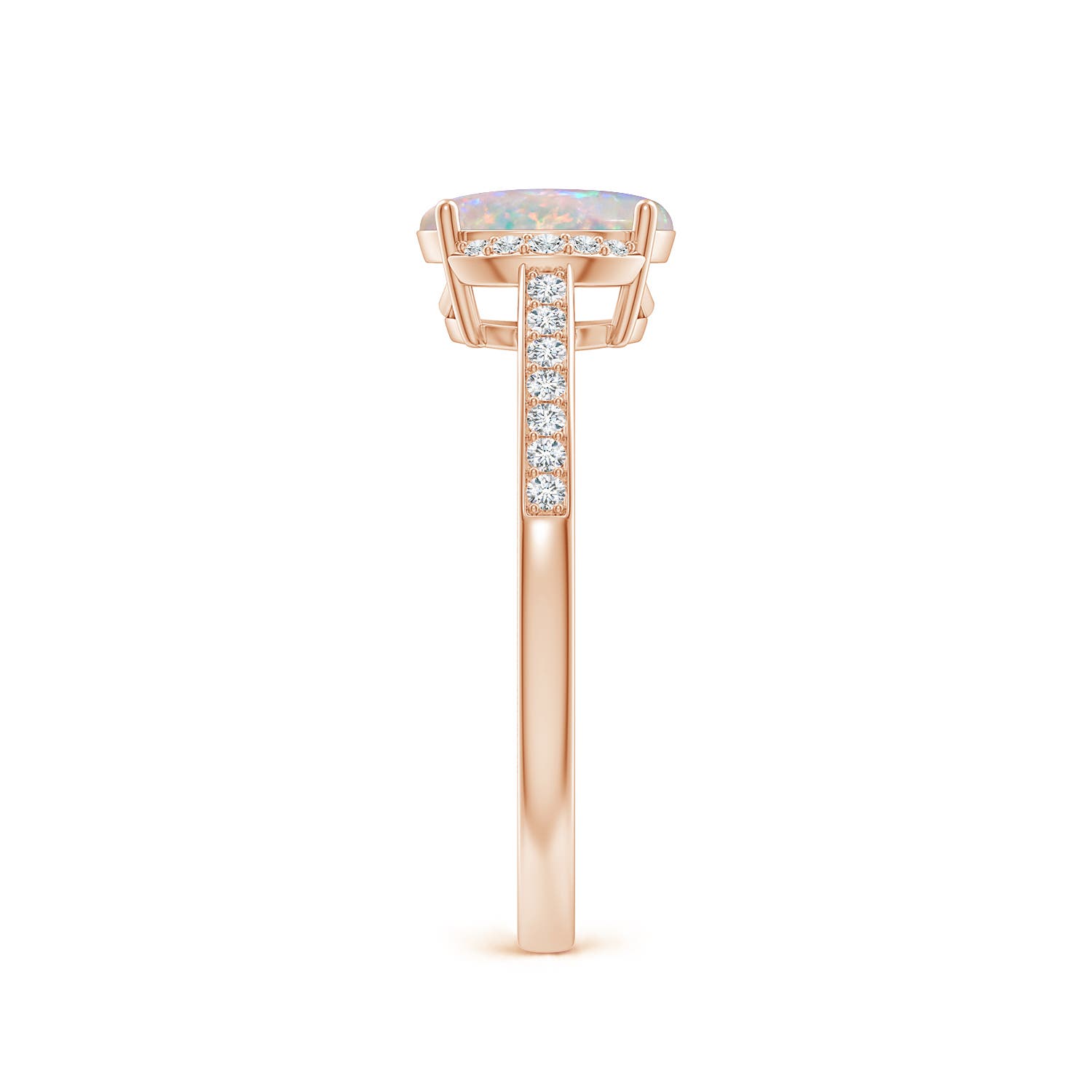 AAAA - Opal / 0.93 CT / 14 KT Rose Gold