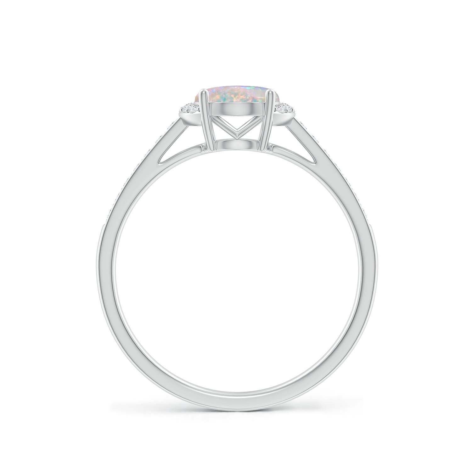 AAAA - Opal / 0.93 CT / 14 KT White Gold