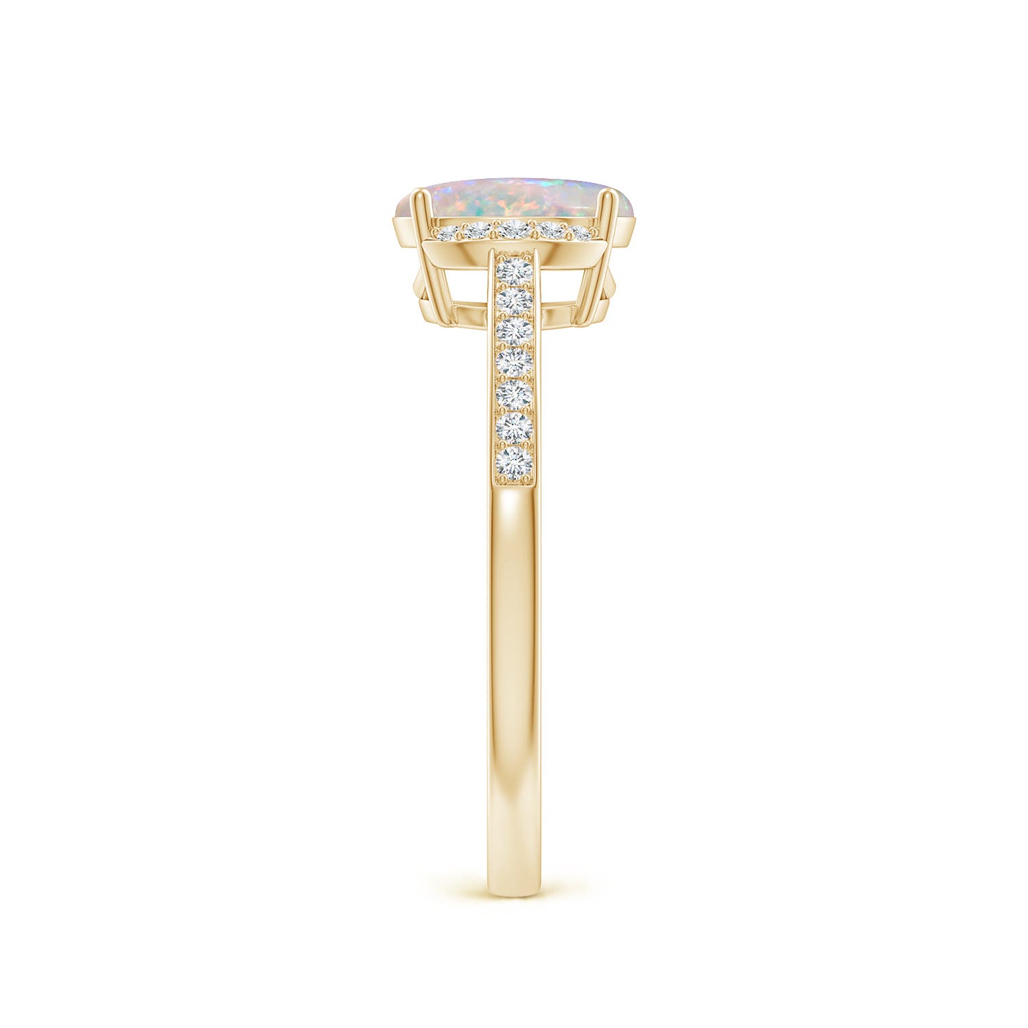 AAAA - Opal / 0.93 CT / 14 KT Yellow Gold