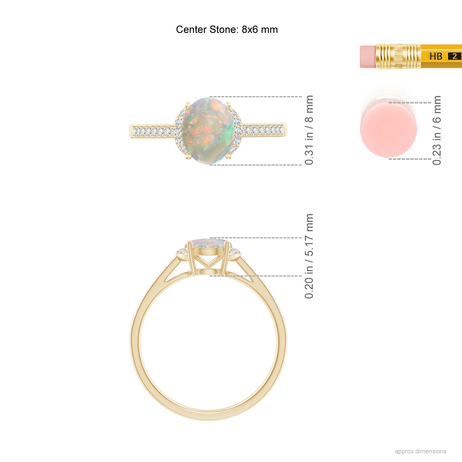 AAAA - Opal / 0.93 CT / 14 KT Yellow Gold