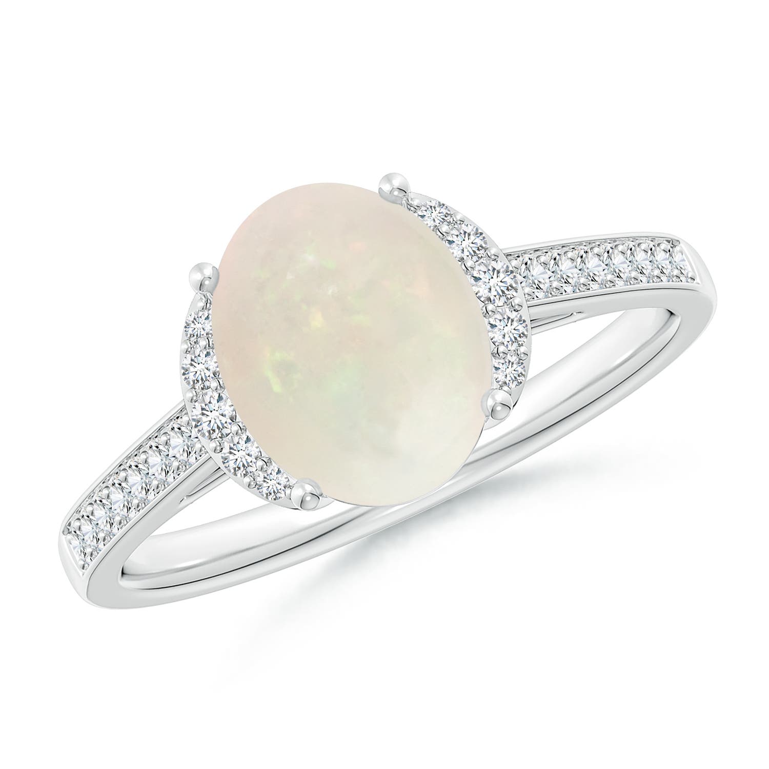 A - Opal / 1.28 CT / 14 KT White Gold