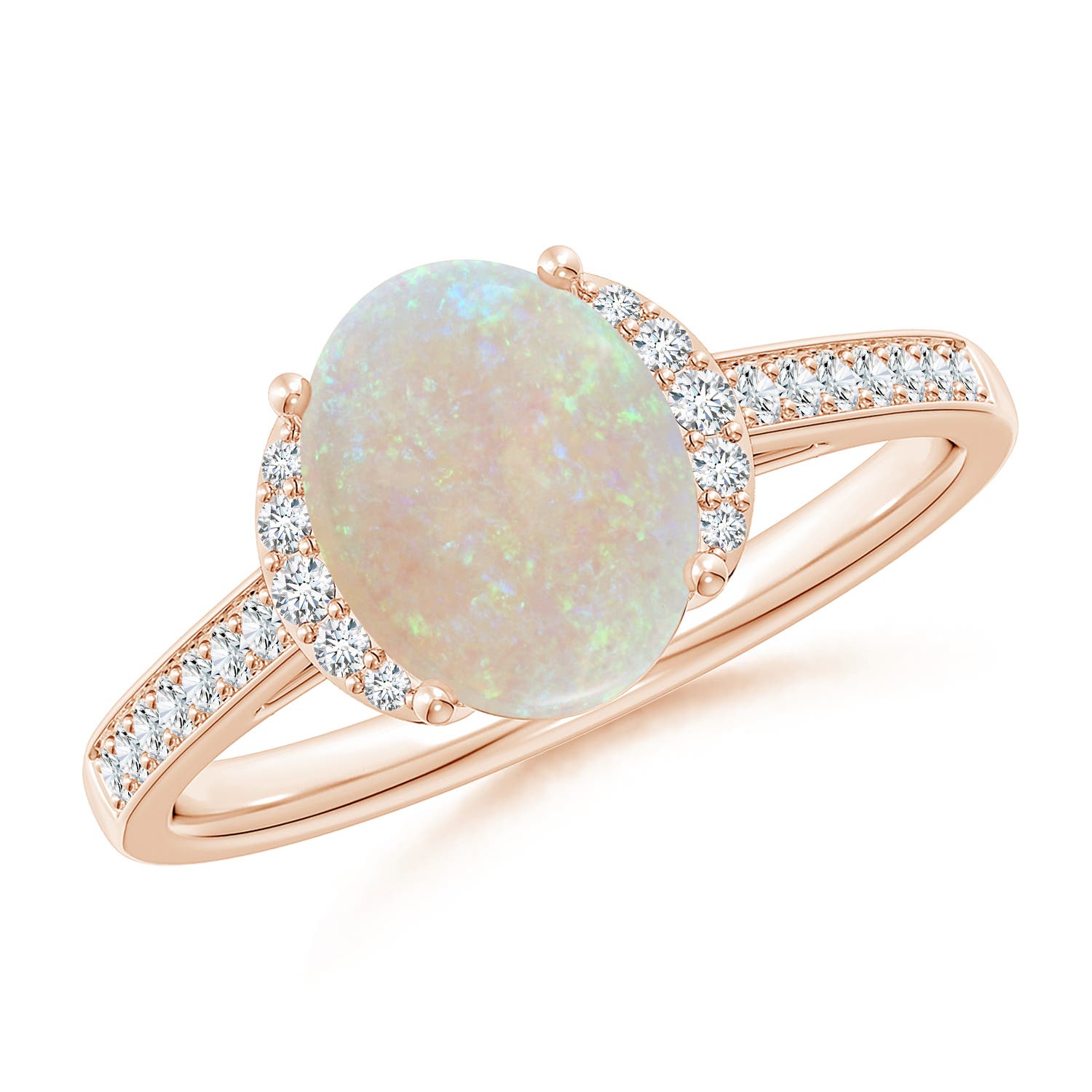 AA - Opal / 1.28 CT / 14 KT Rose Gold