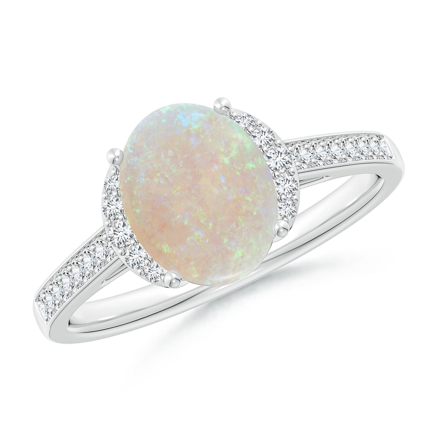 AA - Opal / 1.28 CT / 14 KT White Gold