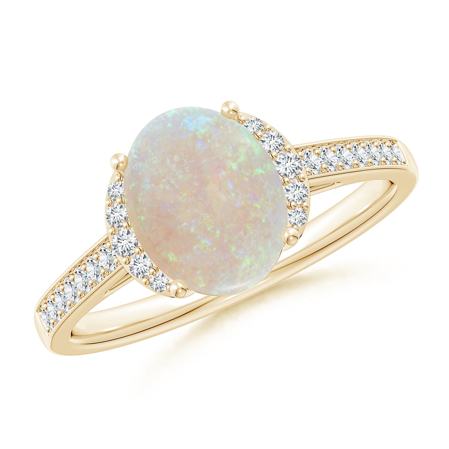 AA - Opal / 1.28 CT / 14 KT Yellow Gold