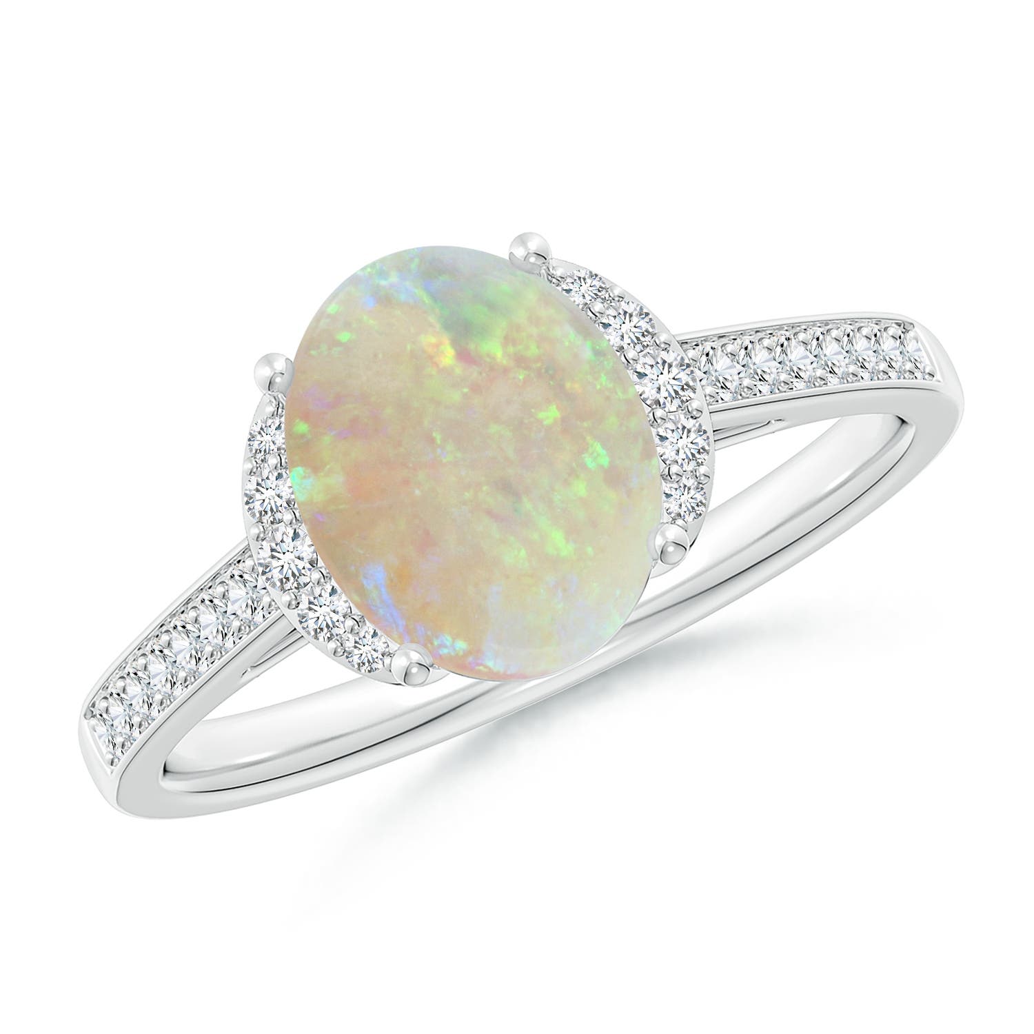 AAA - Opal / 1.28 CT / 14 KT White Gold