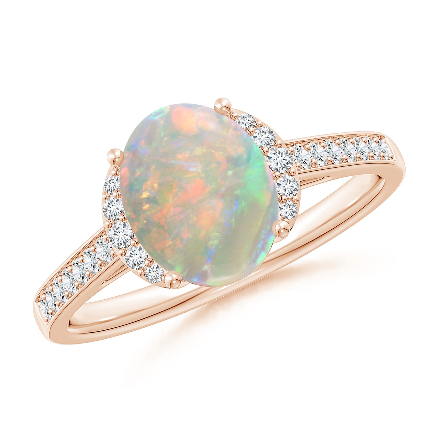 AAAA - Opal / 1.28 CT / 14 KT Rose Gold