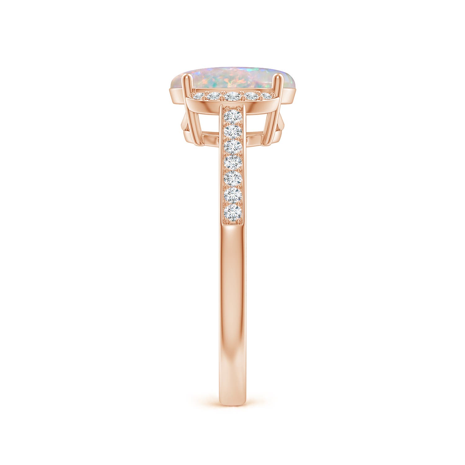 AAAA - Opal / 1.28 CT / 14 KT Rose Gold