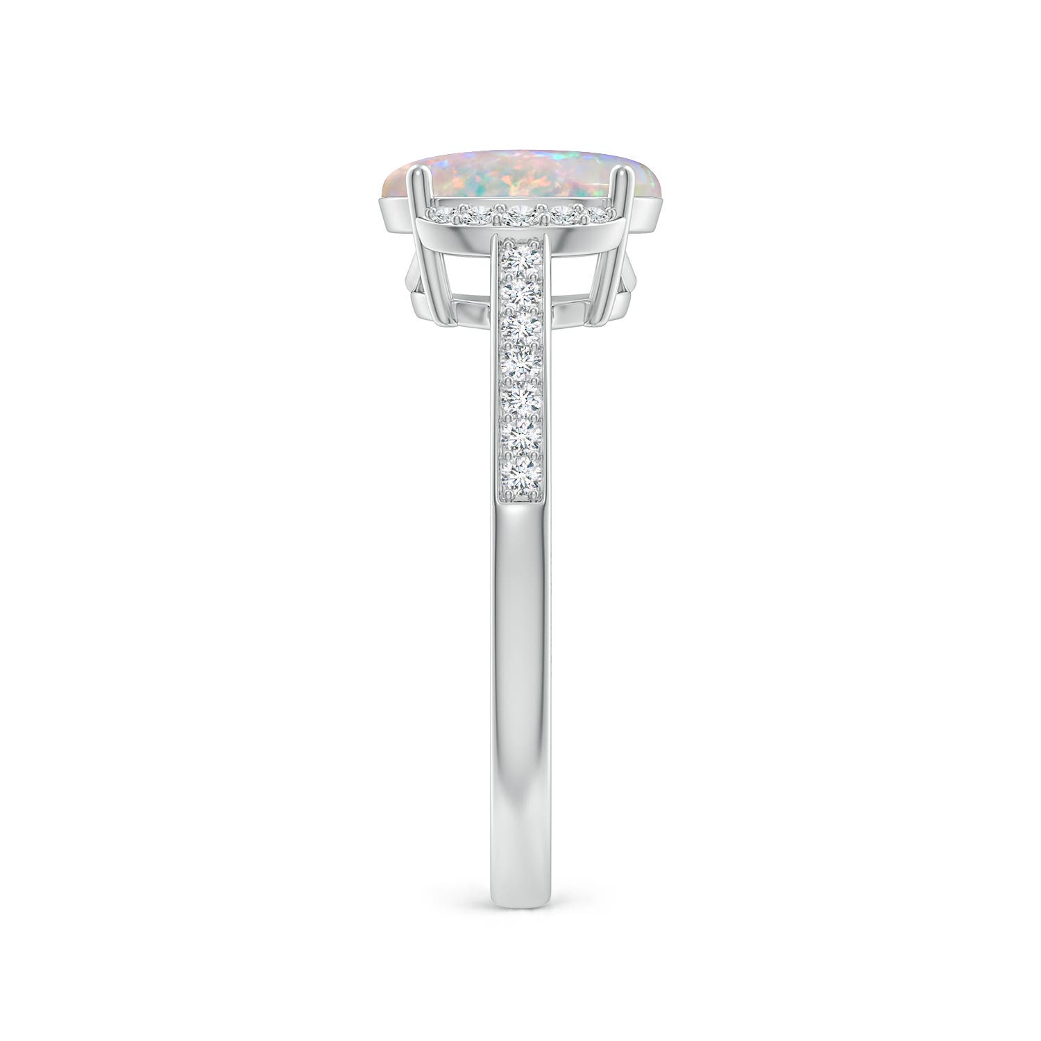 AAAA - Opal / 1.28 CT / 14 KT White Gold