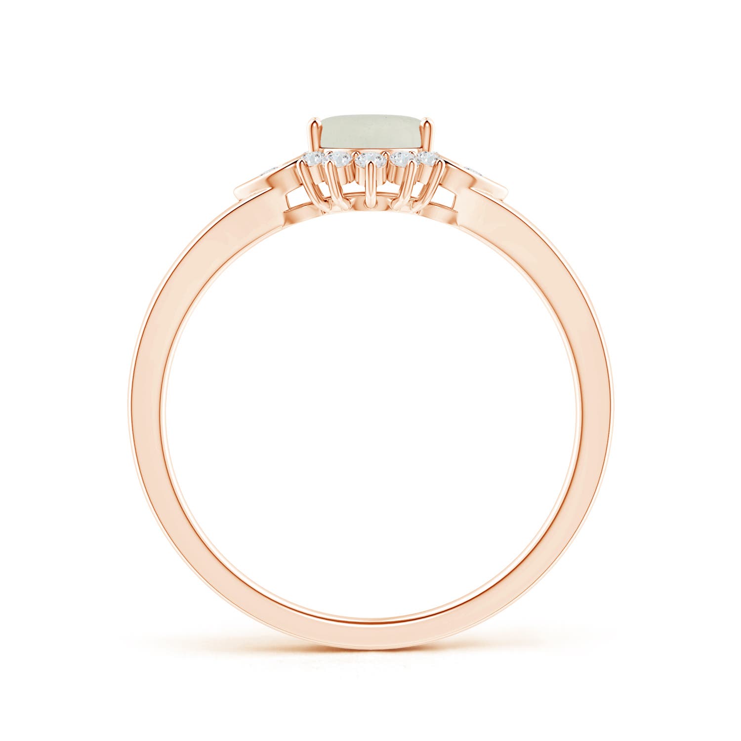 AA - Moonstone / 0.8 CT / 14 KT Rose Gold