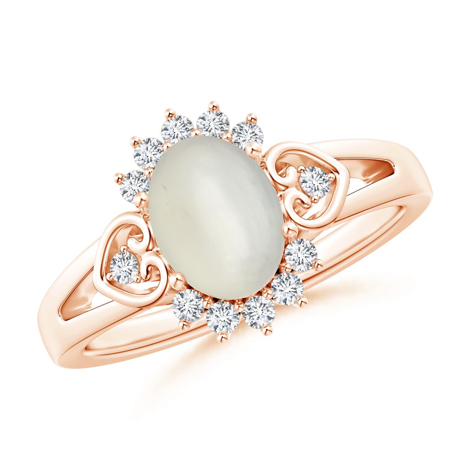 AAA - Moonstone / 1.29 CT / 14 KT Rose Gold