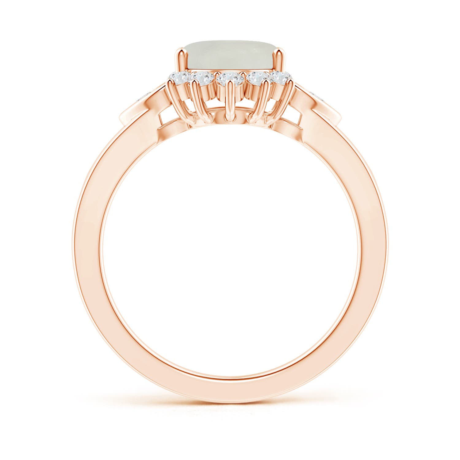 AAA - Moonstone / 2 CT / 14 KT Rose Gold