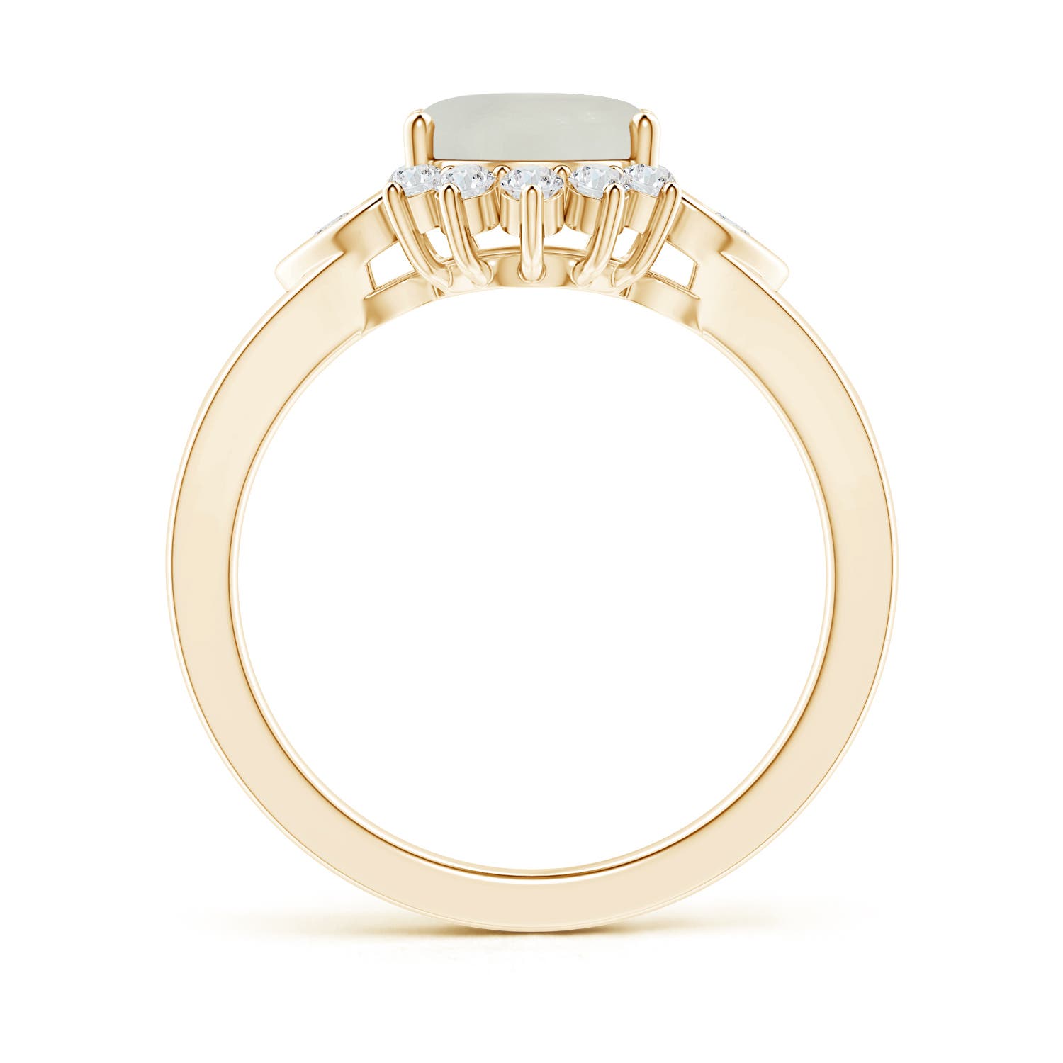 AAA - Moonstone / 2 CT / 14 KT Yellow Gold