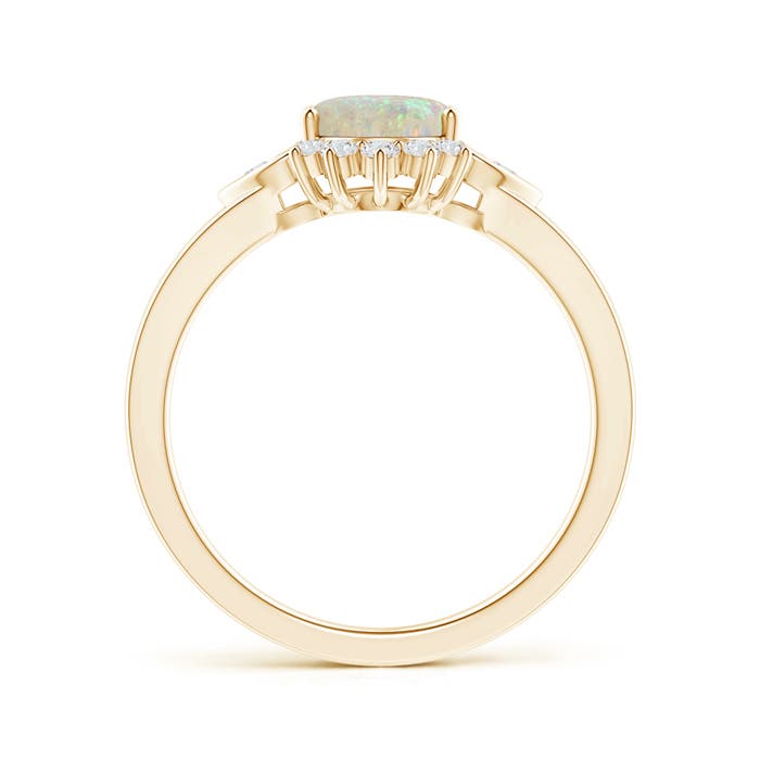 AAA - Opal / 0.99 CT / 14 KT Yellow Gold