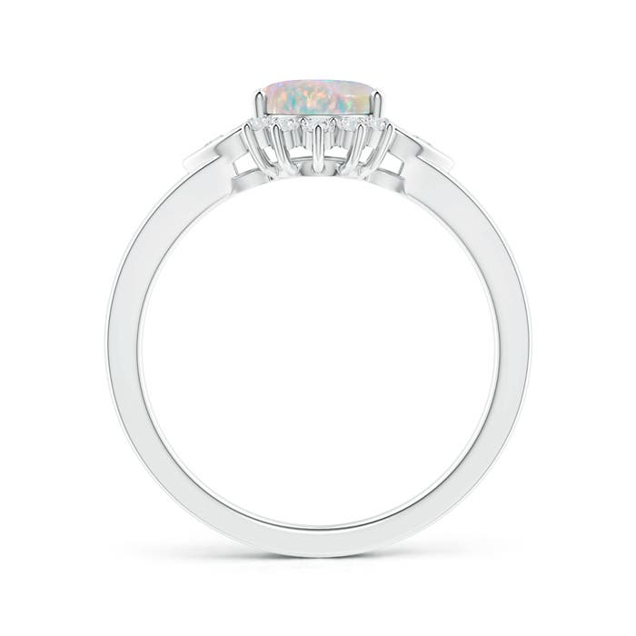 AAAA - Opal / 0.99 CT / 14 KT White Gold