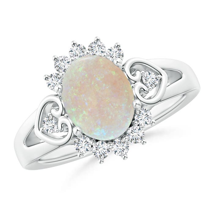 AA - Opal / 1.4 CT / 14 KT White Gold