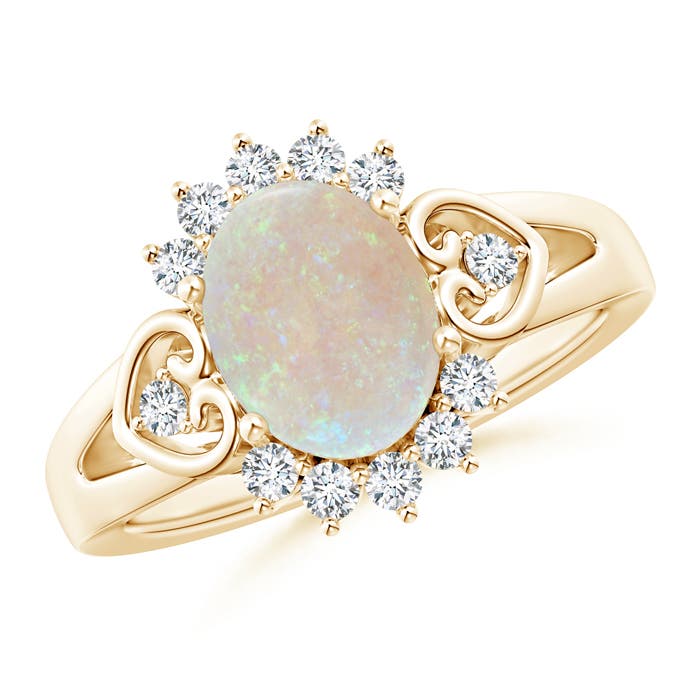 AA - Opal / 1.4 CT / 14 KT Yellow Gold