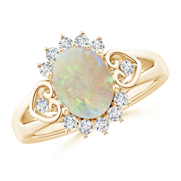 AAA - Opal / 1.4 CT / 14 KT Yellow Gold