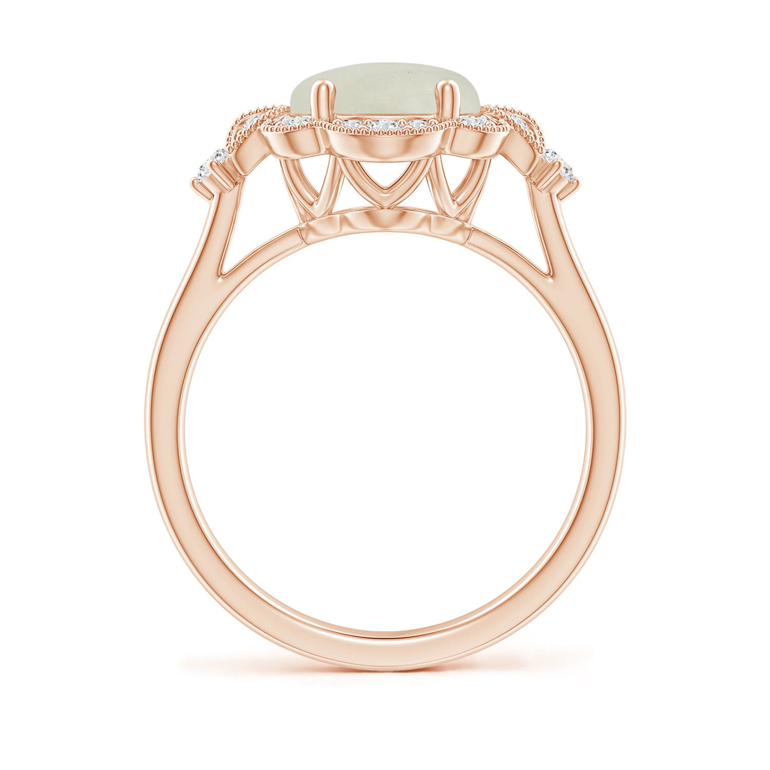 AA - Moonstone / 2.73 CT / 14 KT Rose Gold