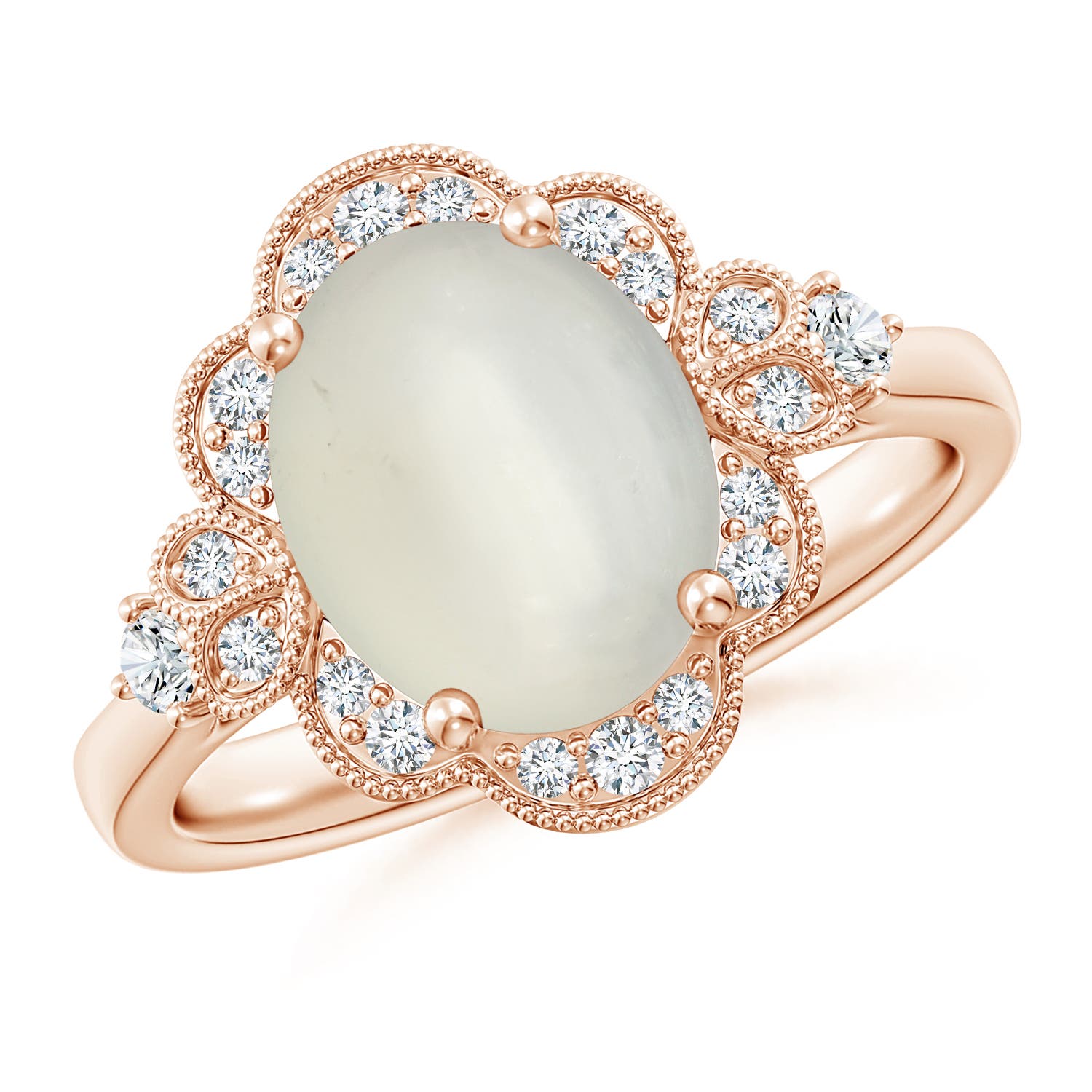 AAA - Moonstone / 2.73 CT / 14 KT Rose Gold