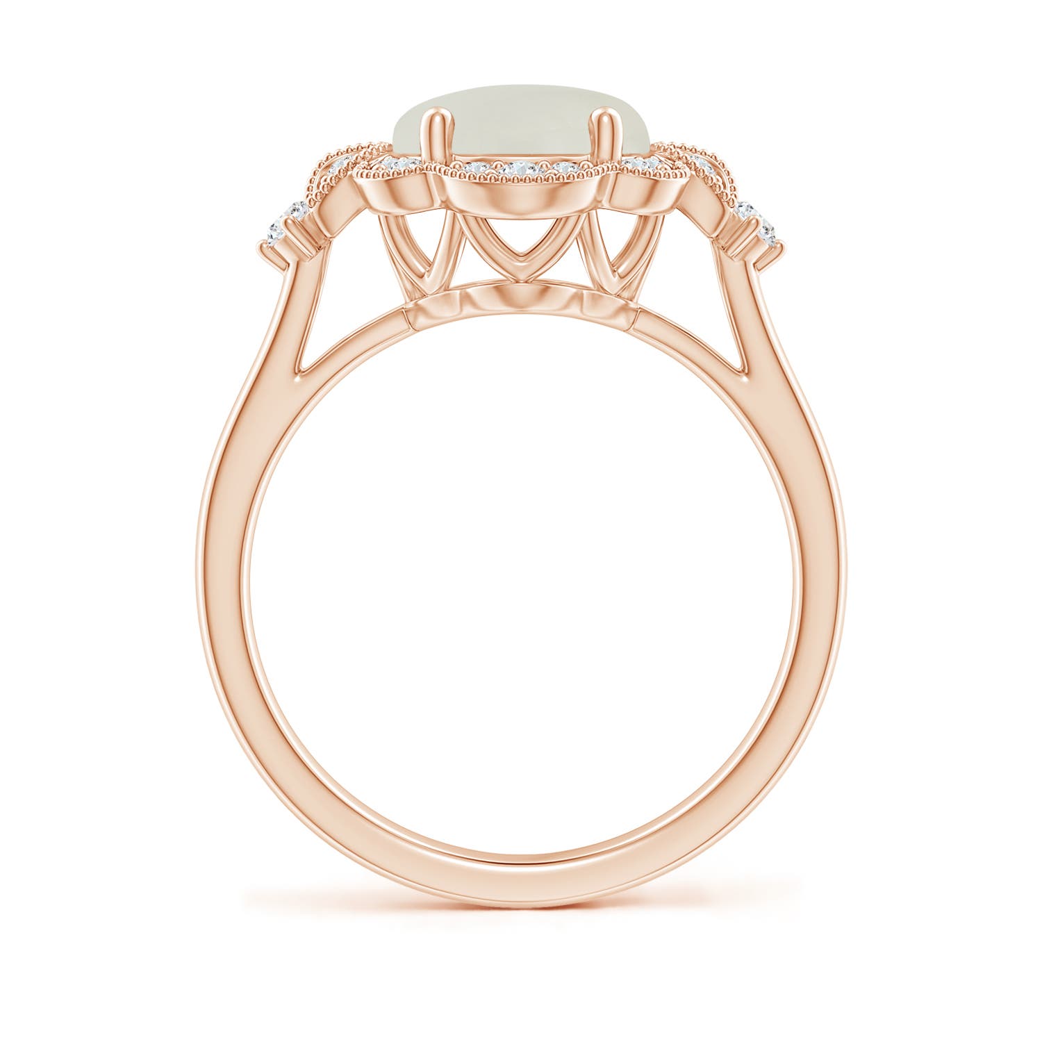 AAAA - Moonstone / 2.73 CT / 14 KT Rose Gold