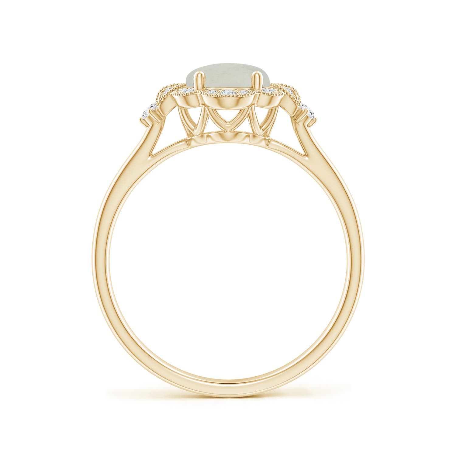 A - Moonstone / 1.24 CT / 14 KT Yellow Gold