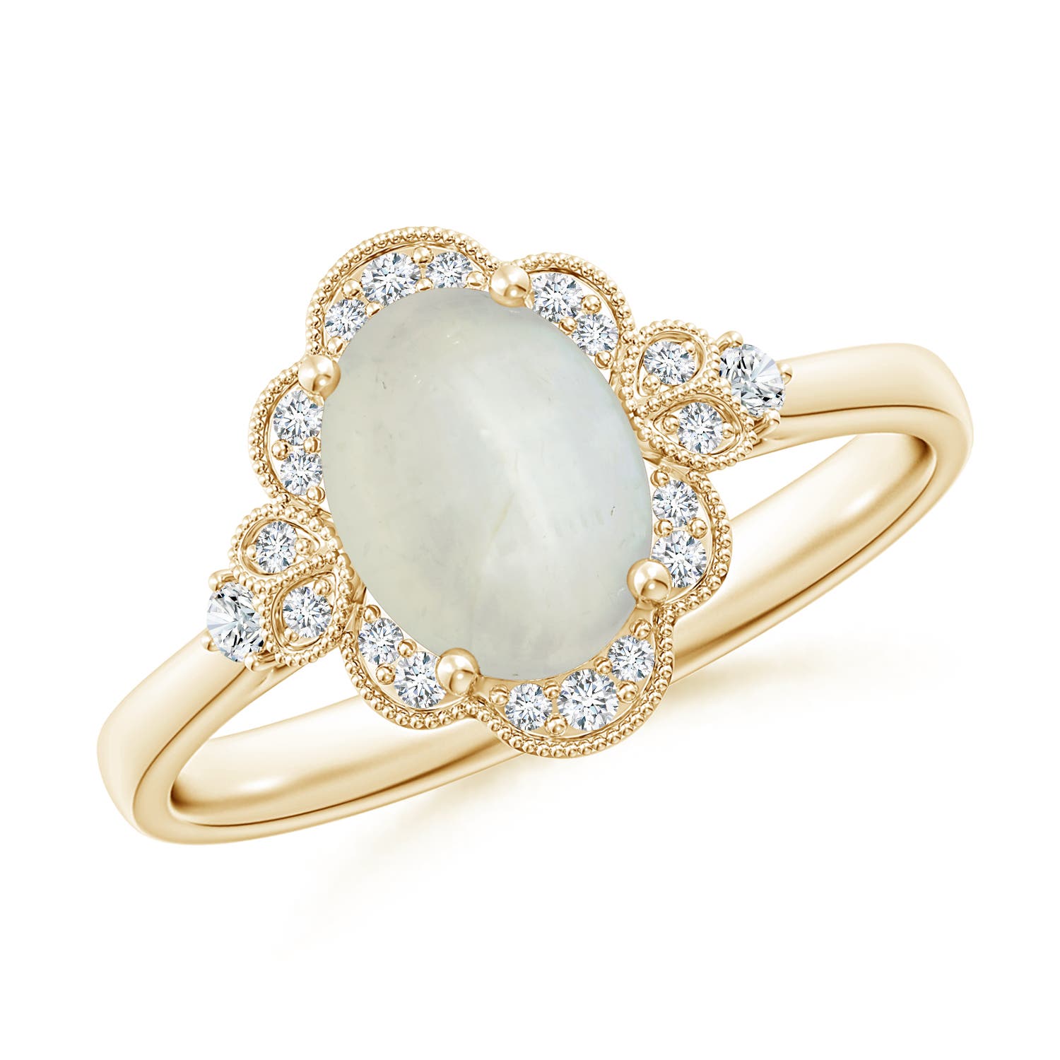 AA - Moonstone / 1.24 CT / 14 KT Yellow Gold