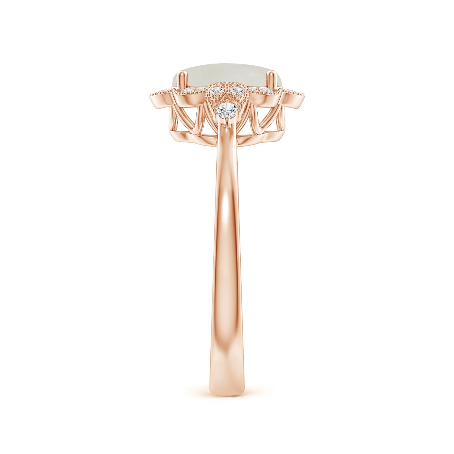 AAA - Moonstone / 1.24 CT / 14 KT Rose Gold