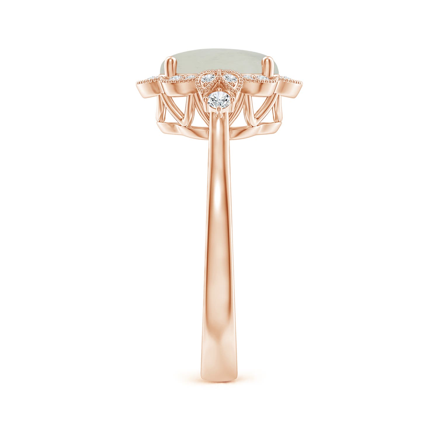 A - Moonstone / 1.86 CT / 14 KT Rose Gold