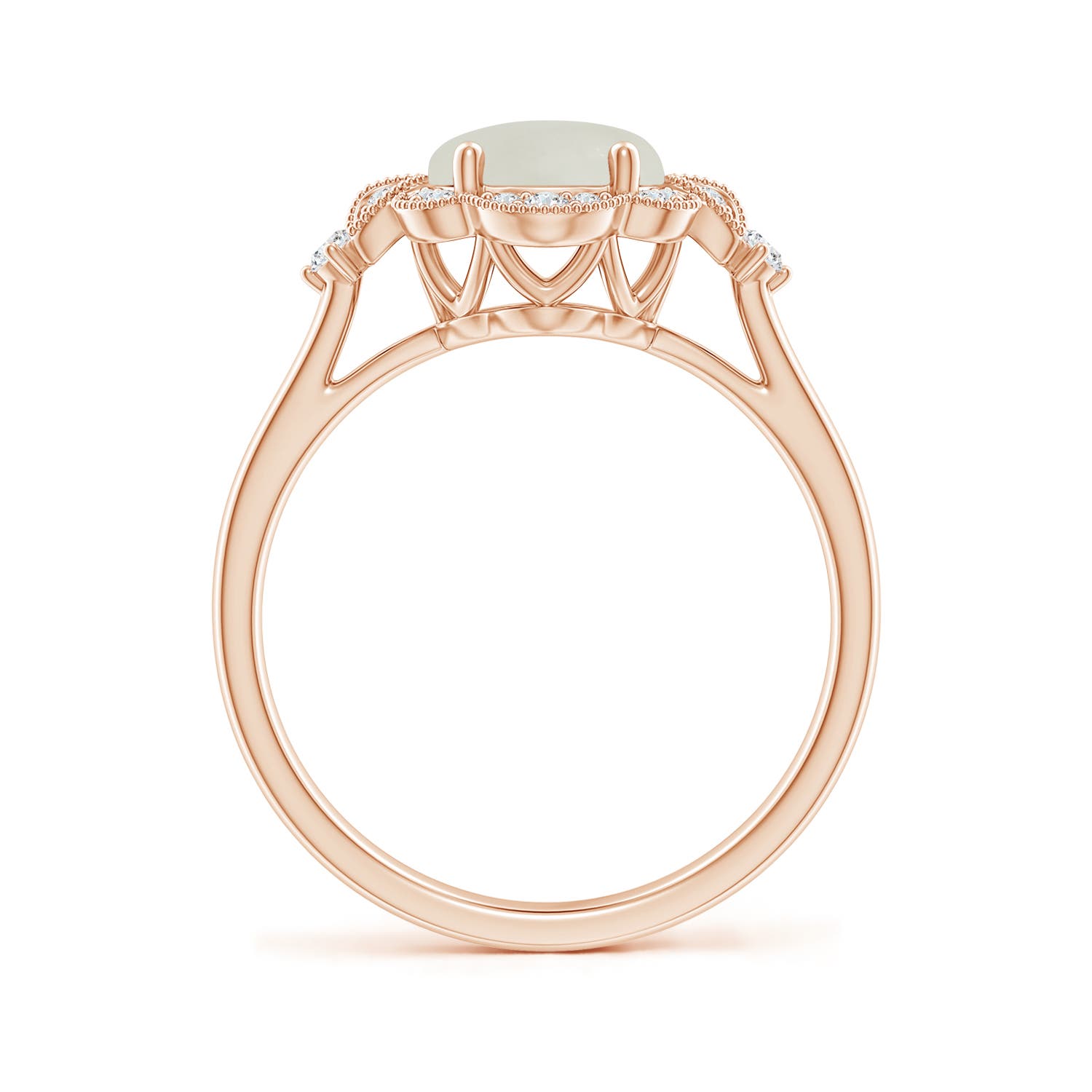 AAA - Moonstone / 1.86 CT / 14 KT Rose Gold