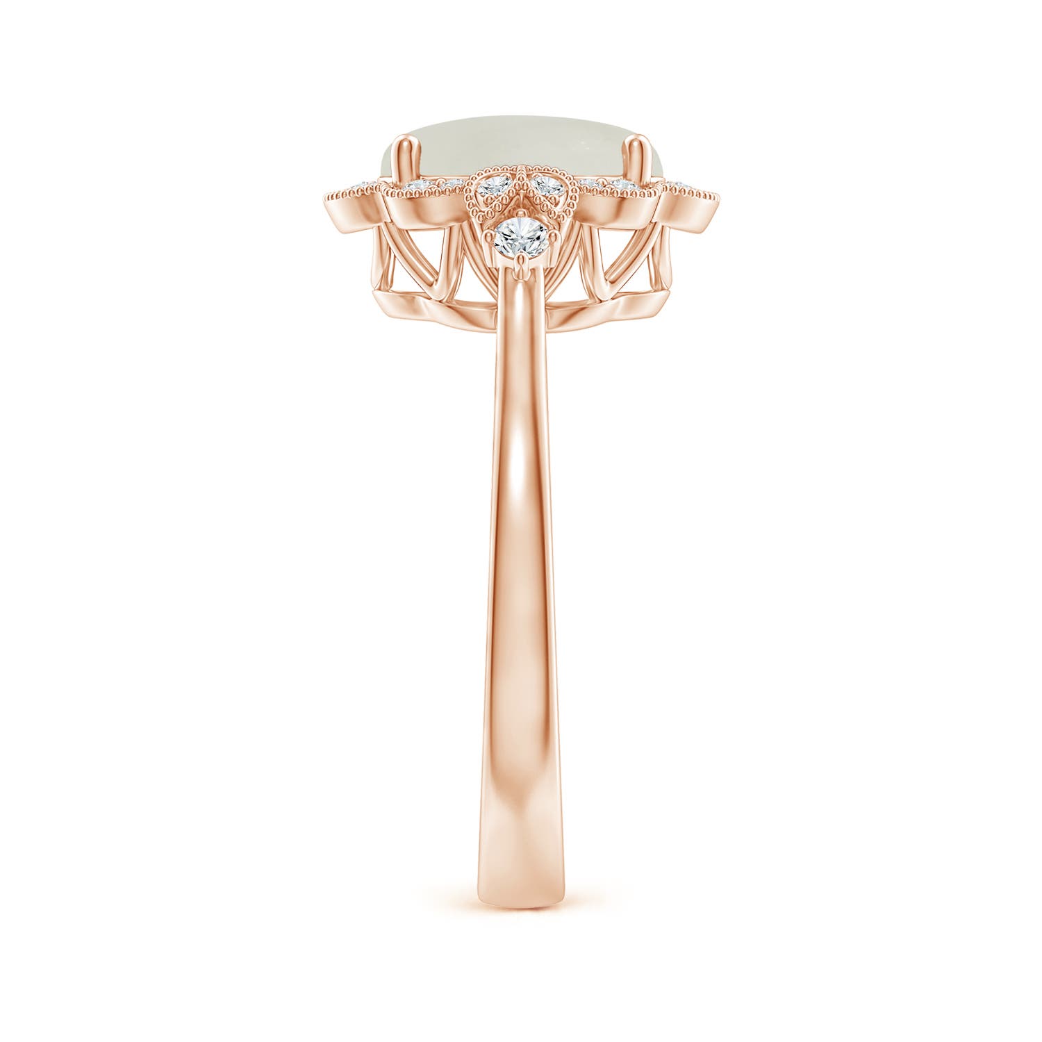 AAA - Moonstone / 1.86 CT / 14 KT Rose Gold