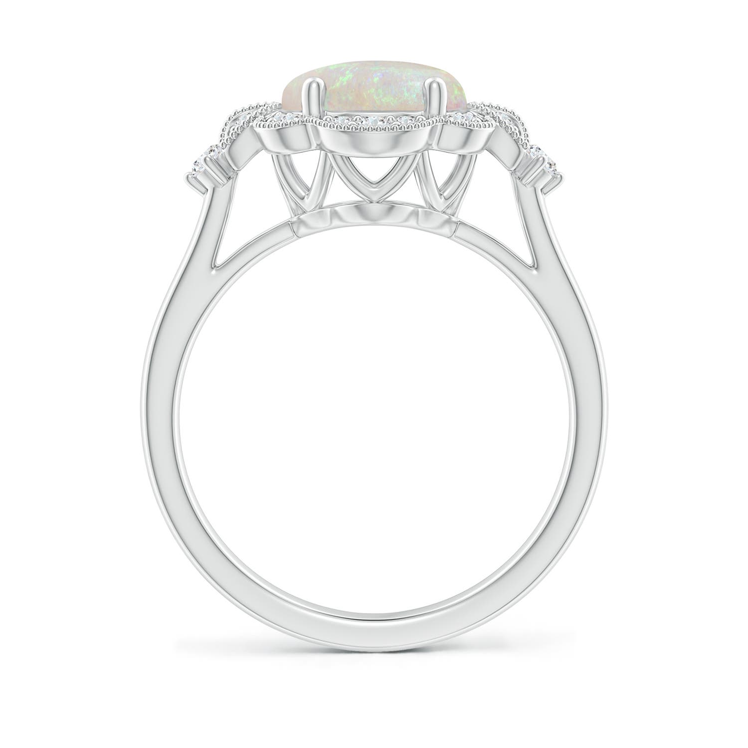 AA - Opal / 1.68 CT / 14 KT White Gold