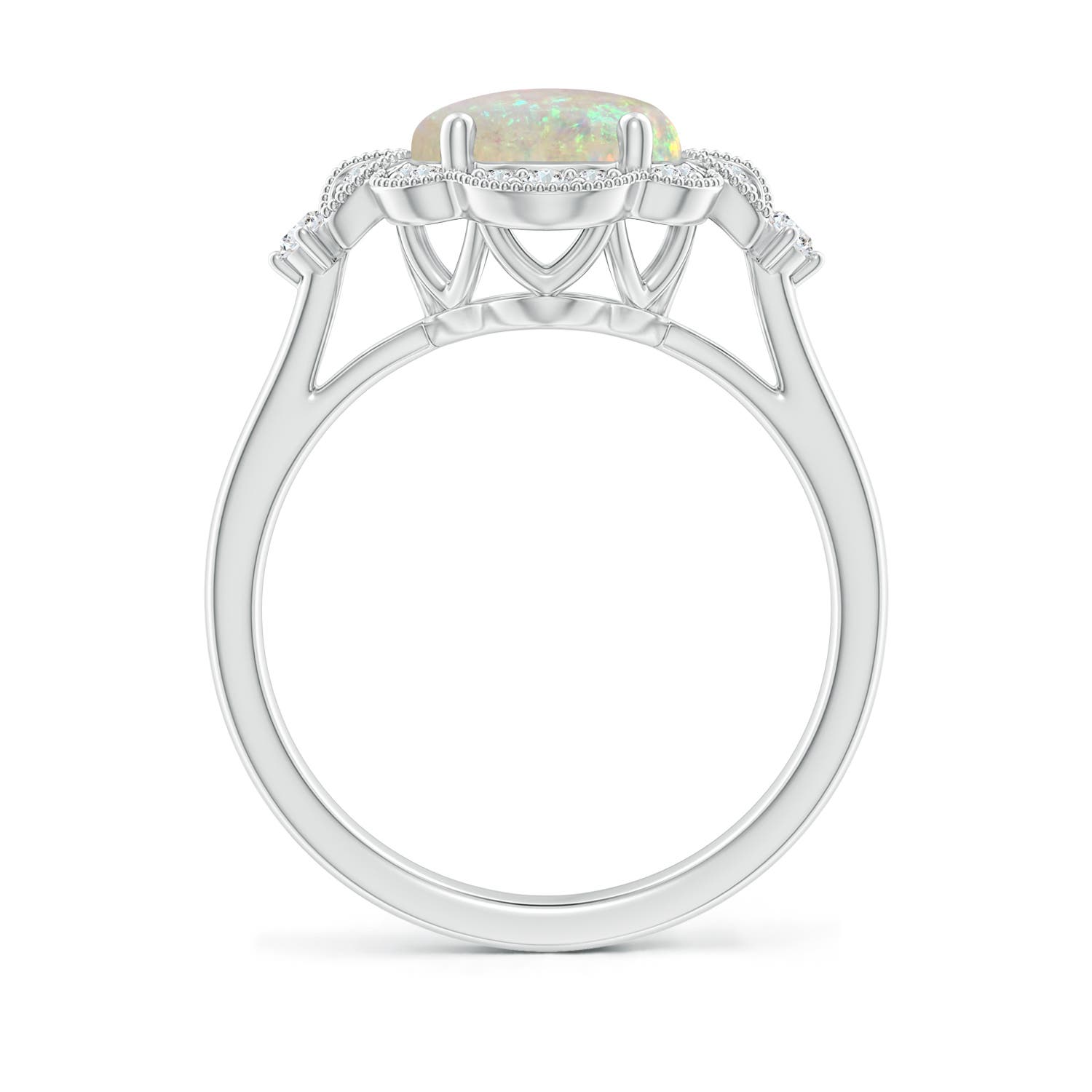 AAA - Opal / 1.68 CT / 14 KT White Gold