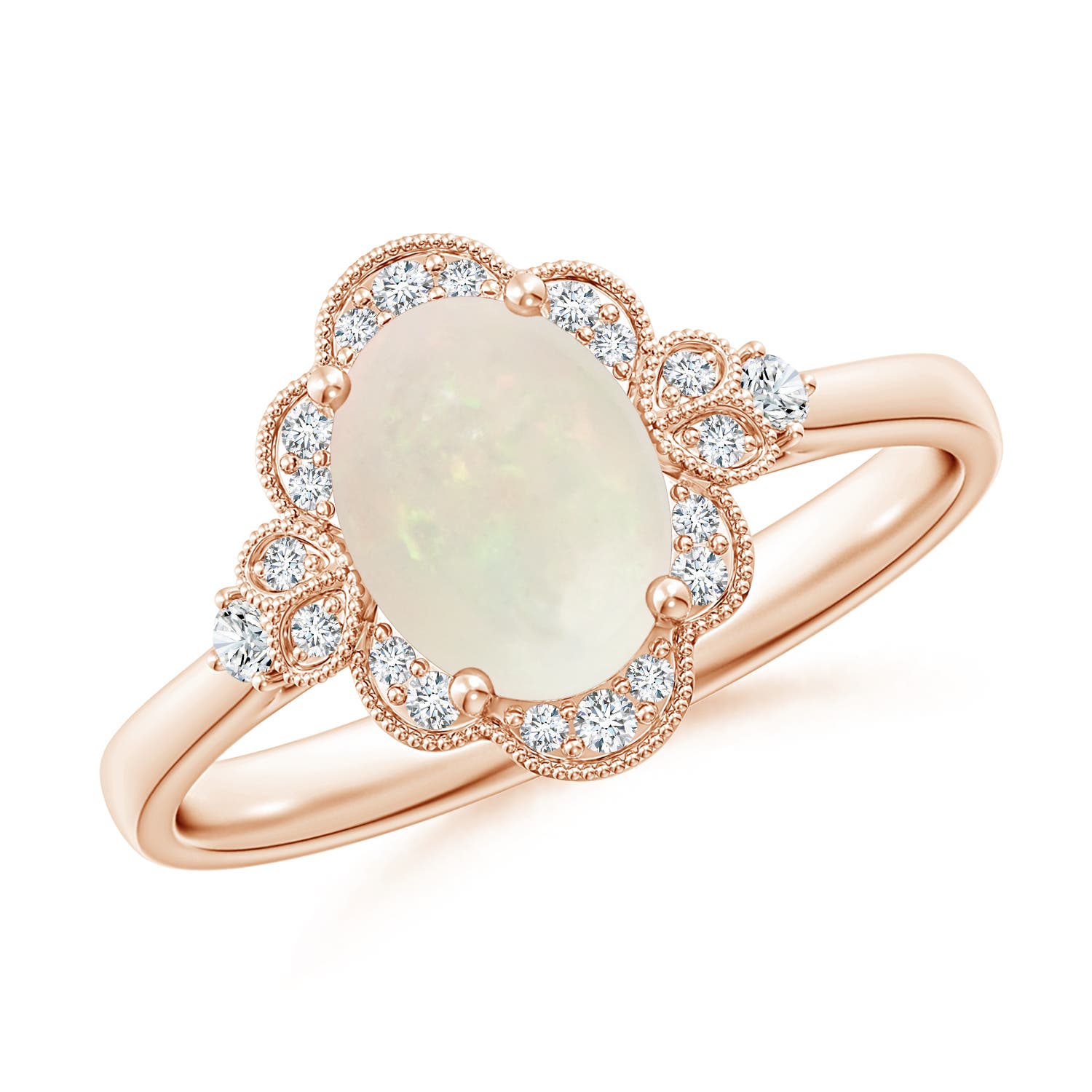 A - Opal / 0.94 CT / 14 KT Rose Gold