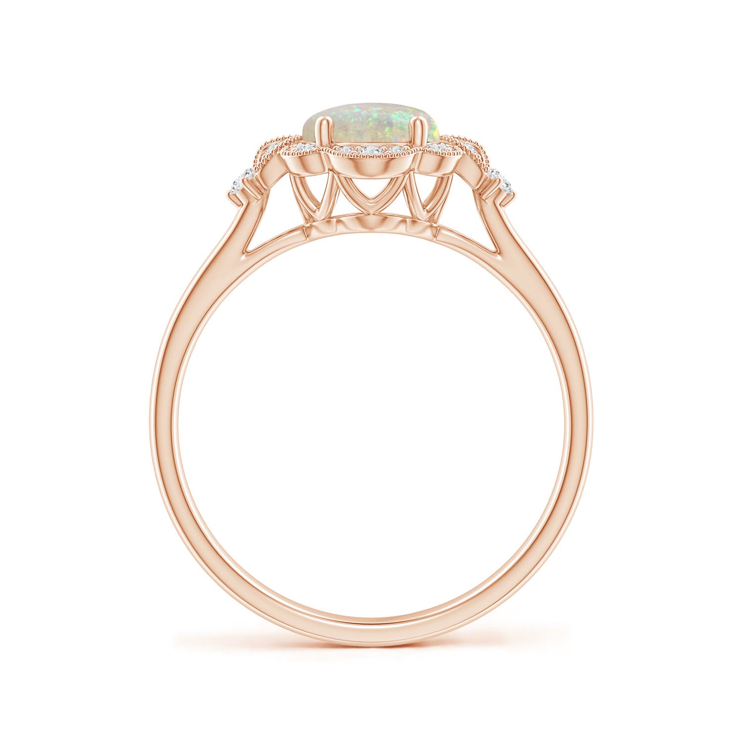 AAA - Opal / 0.94 CT / 14 KT Rose Gold