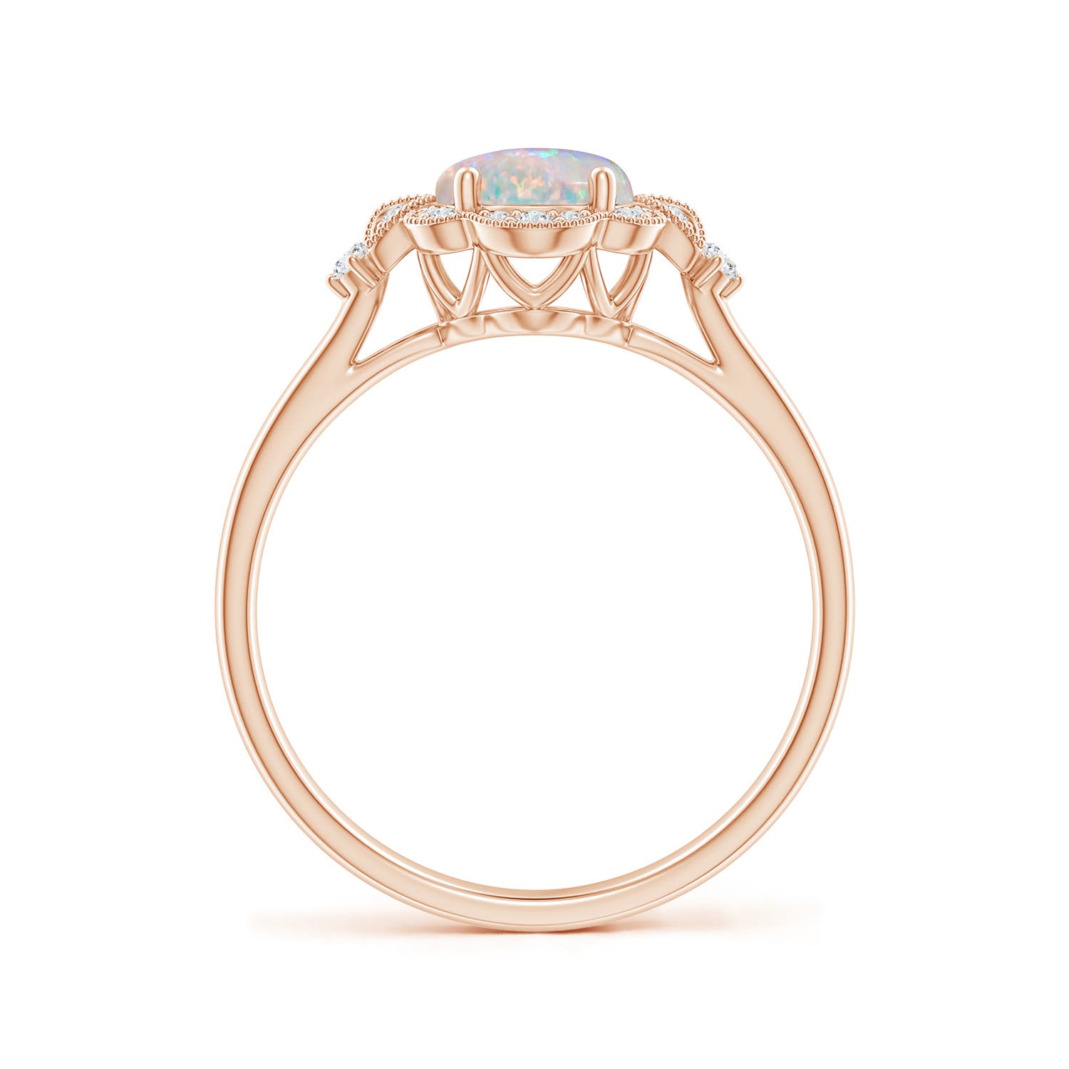 AAAA - Opal / 0.94 CT / 14 KT Rose Gold