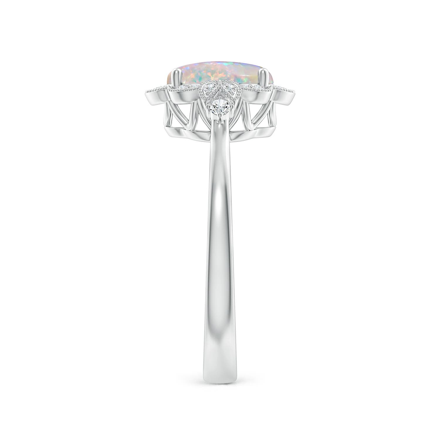 AAAA - Opal / 0.94 CT / 14 KT White Gold