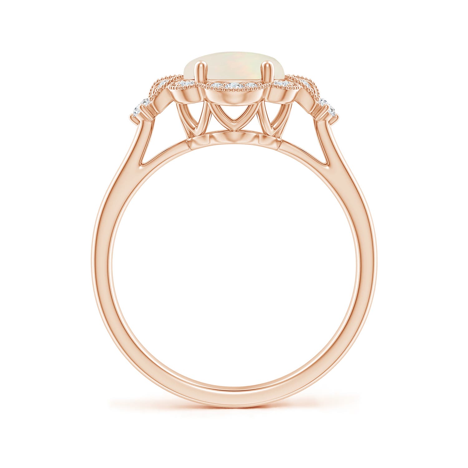 A - Opal / 1.26 CT / 14 KT Rose Gold