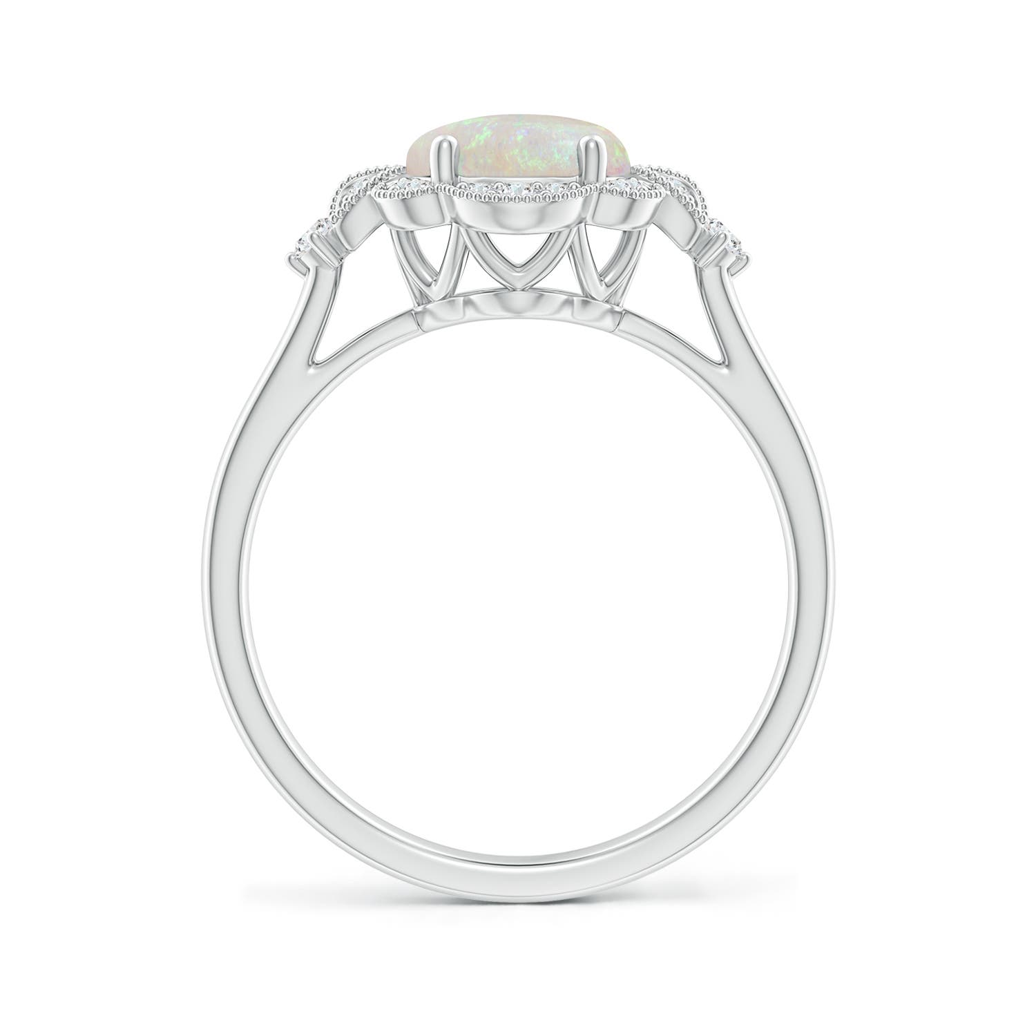 AA - Opal / 1.26 CT / 14 KT White Gold