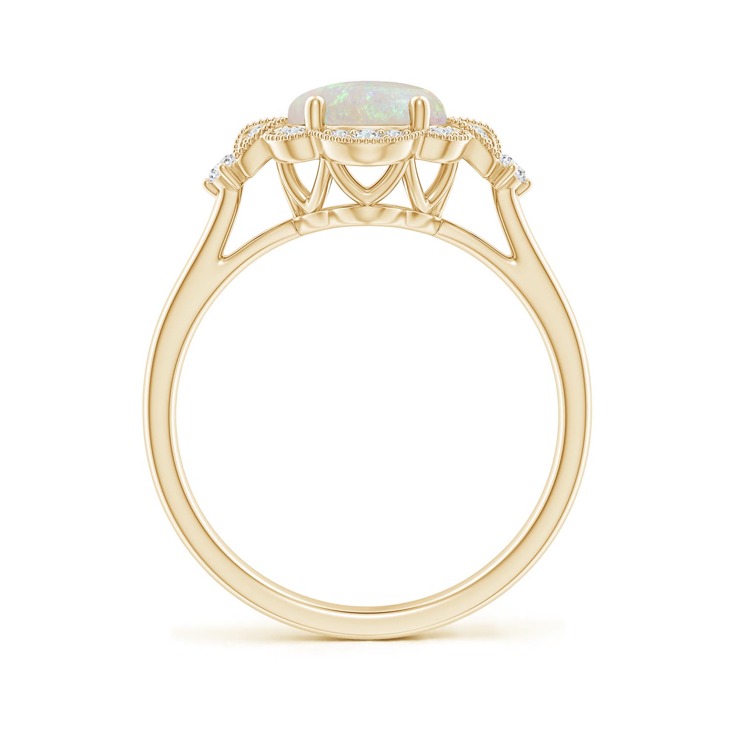 AA - Opal / 1.26 CT / 14 KT Yellow Gold