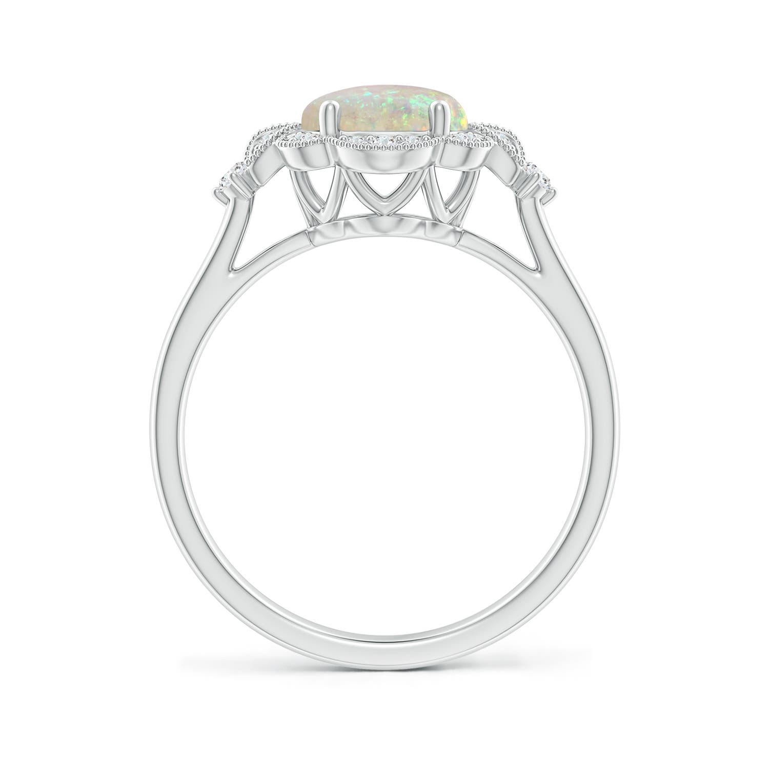 AAA - Opal / 1.26 CT / 14 KT White Gold