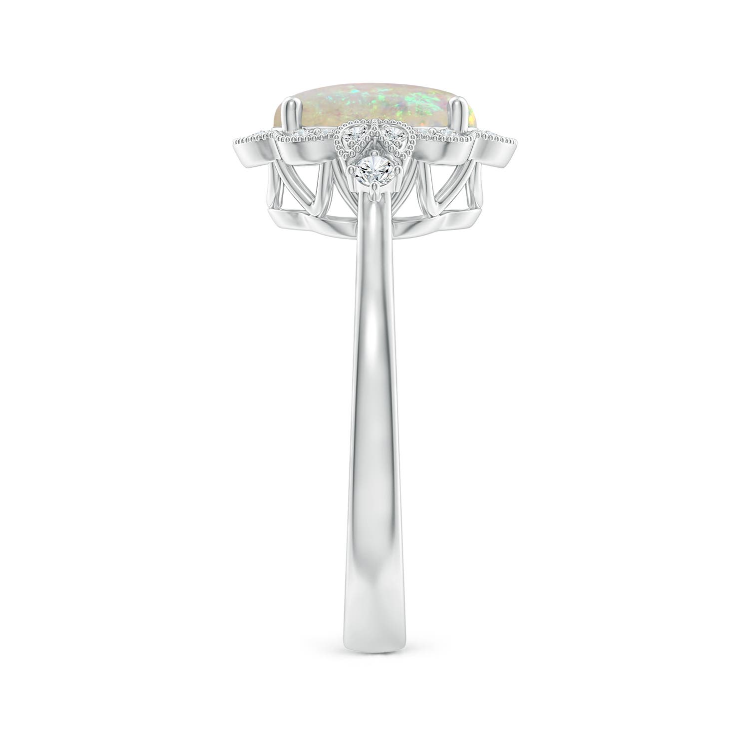 AAA - Opal / 1.26 CT / 14 KT White Gold