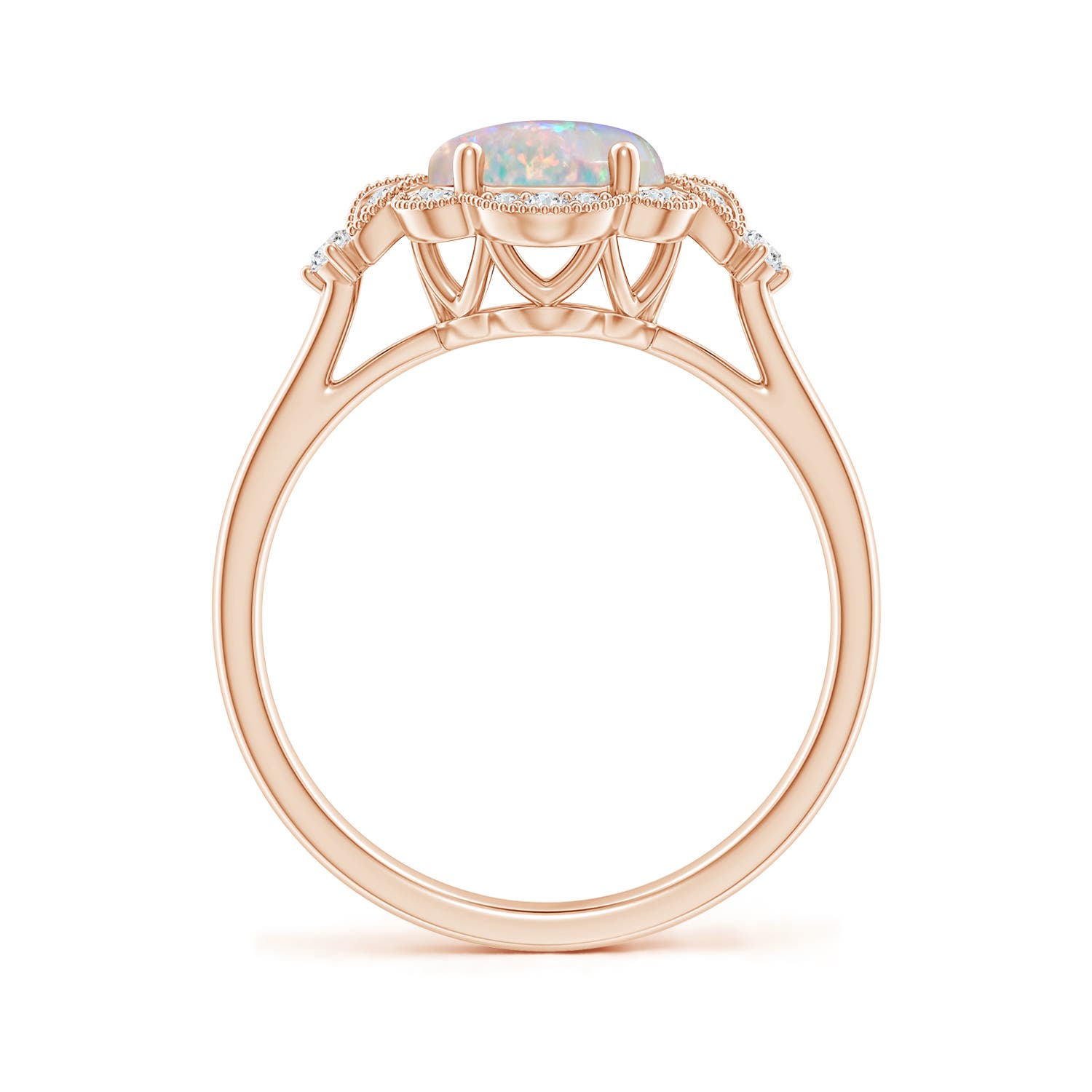 AAAA - Opal / 1.26 CT / 14 KT Rose Gold