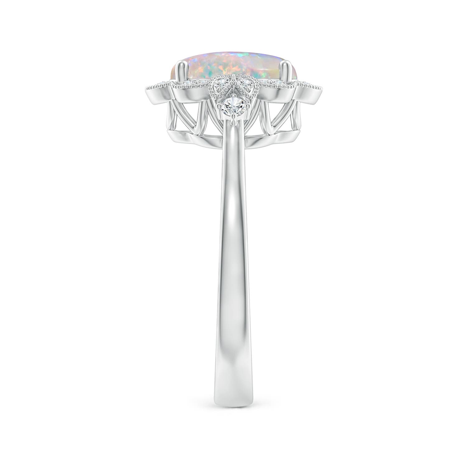 AAAA - Opal / 1.26 CT / 14 KT White Gold