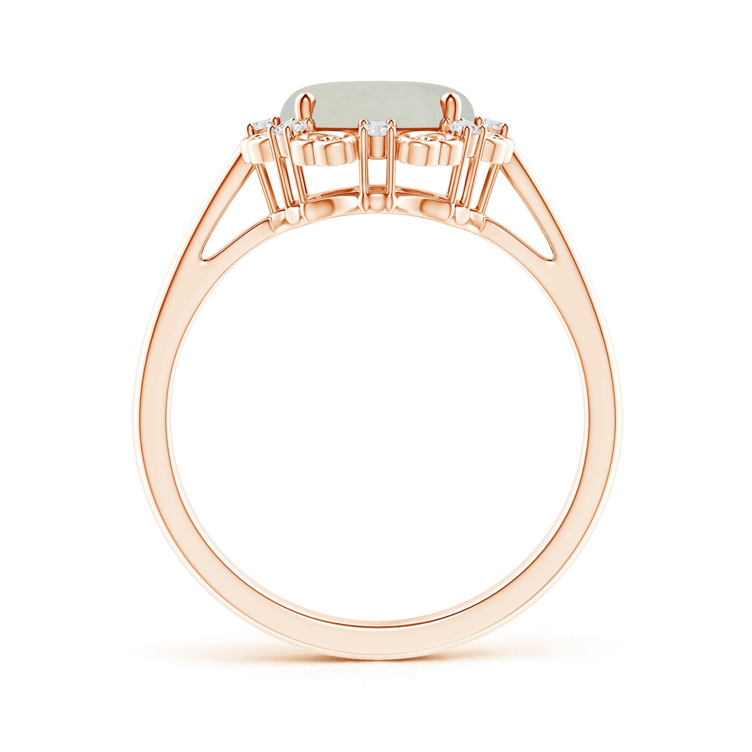 A - Moonstone / 2.61 CT / 14 KT Rose Gold