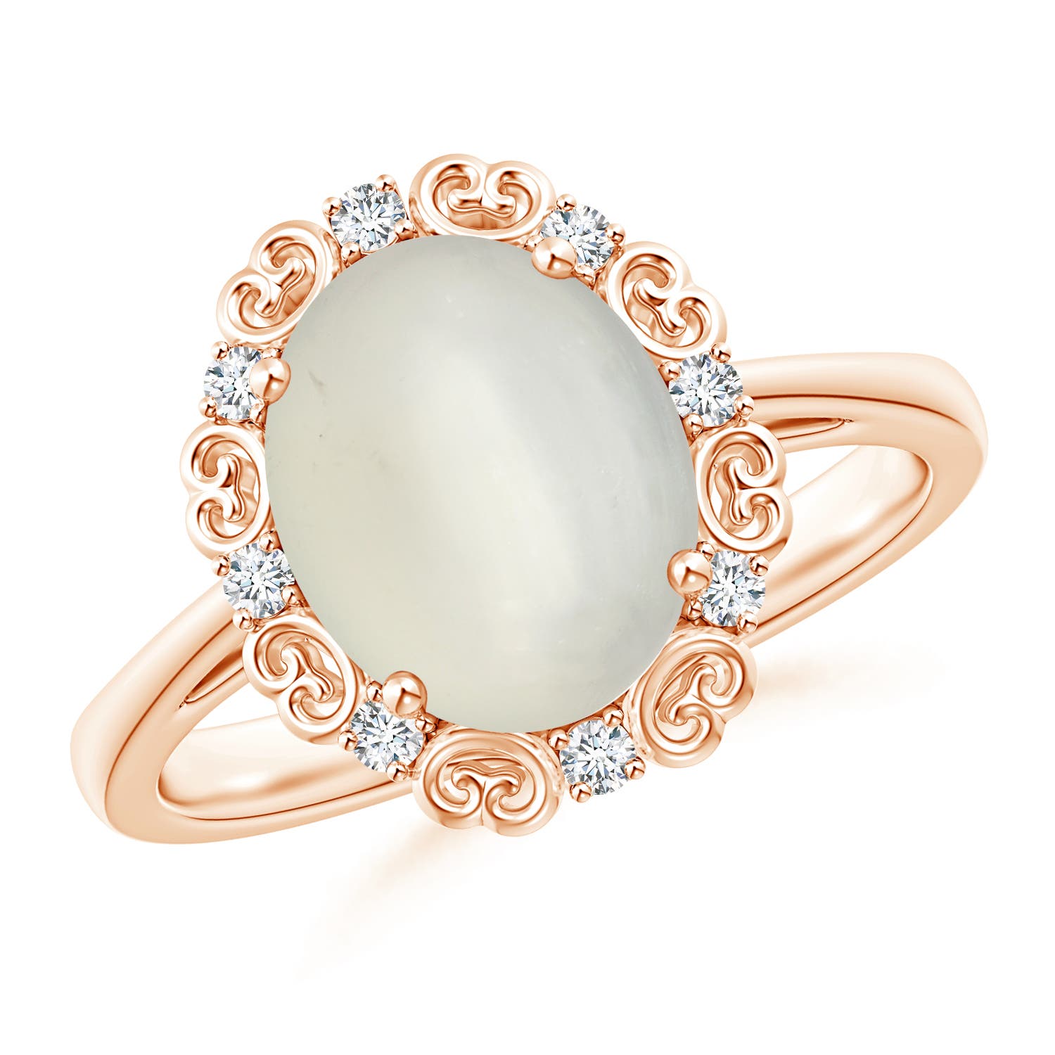 AAA - Moonstone / 2.61 CT / 14 KT Rose Gold